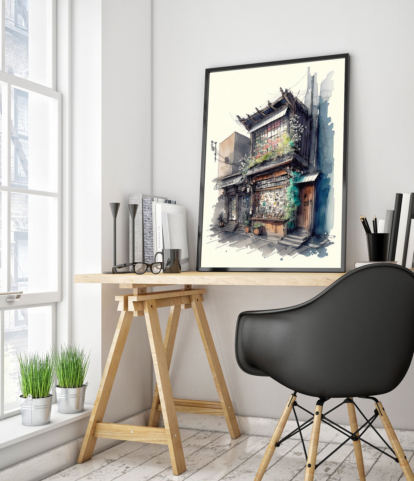 Ramen Shop Watercolour