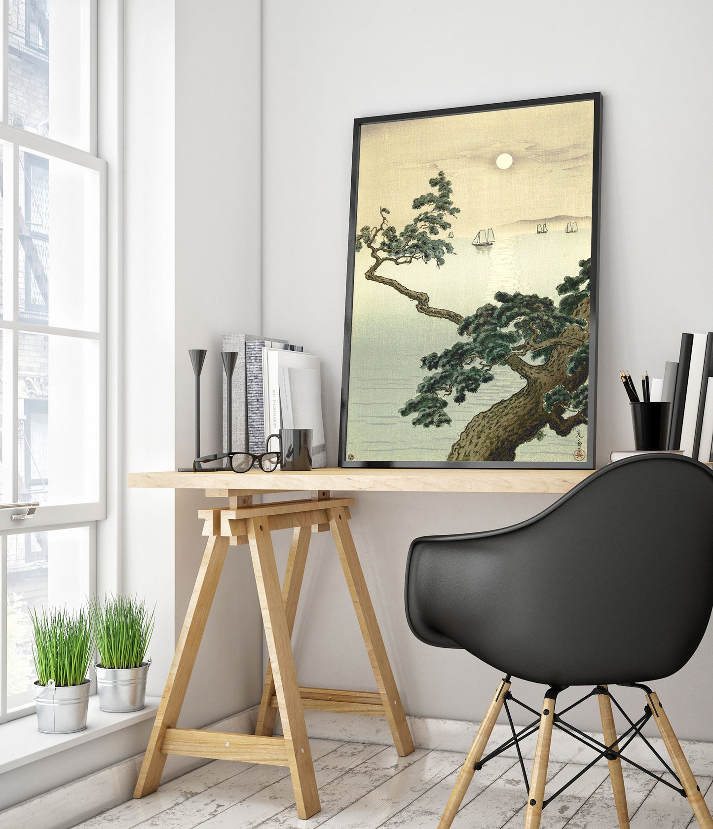 Volle Maan bij Akashi Strand