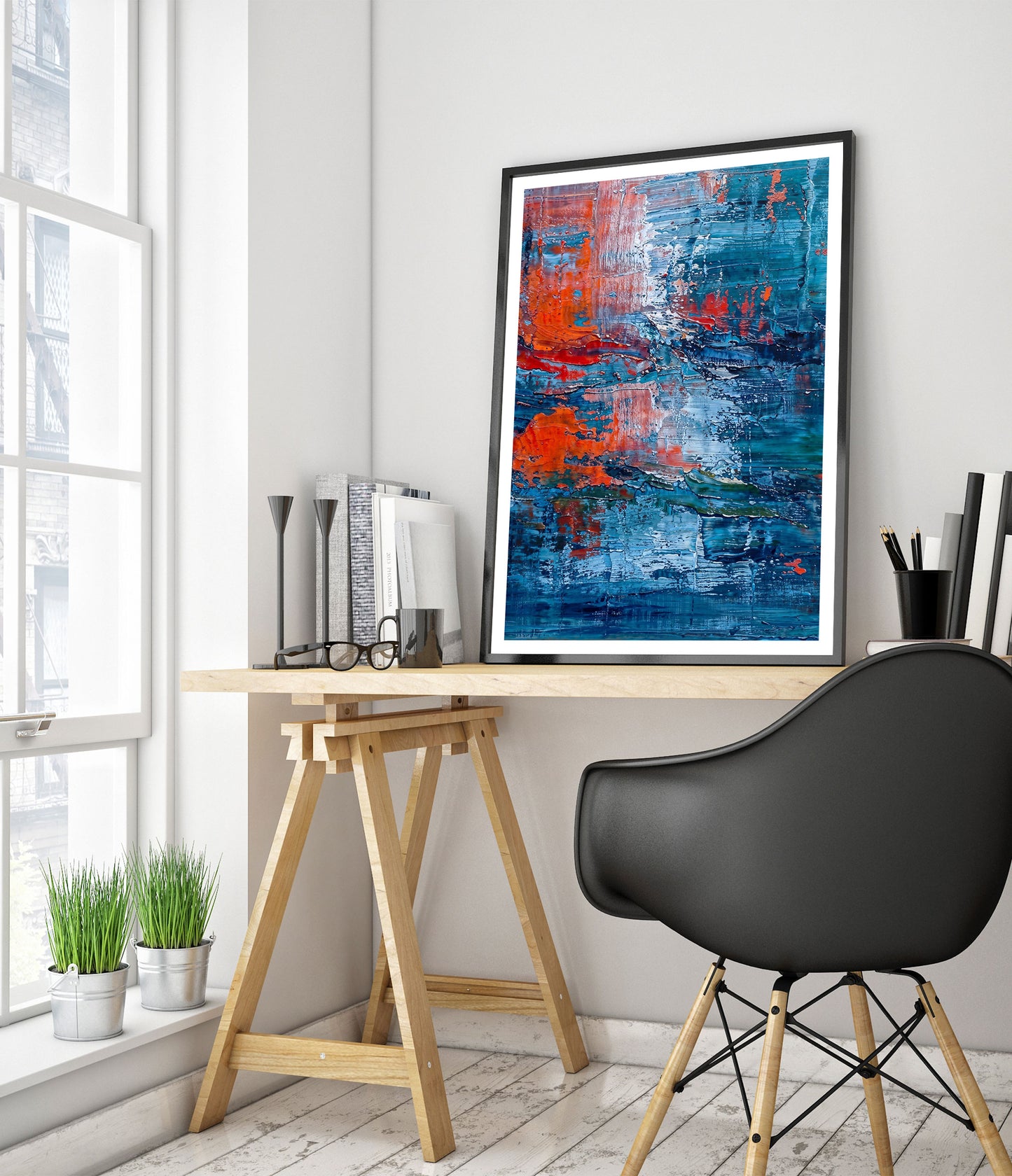 Warm & Cold Impasto, Portrait III