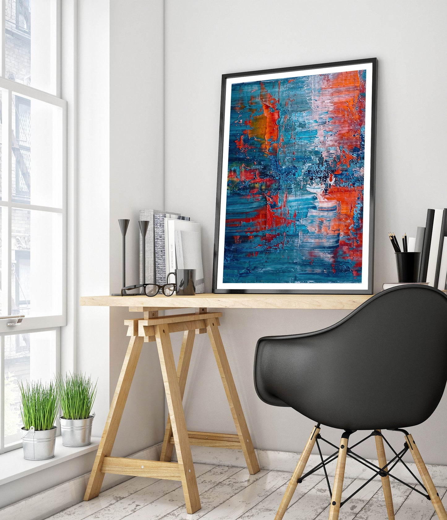 Warm & Cold Impasto, Portrait I