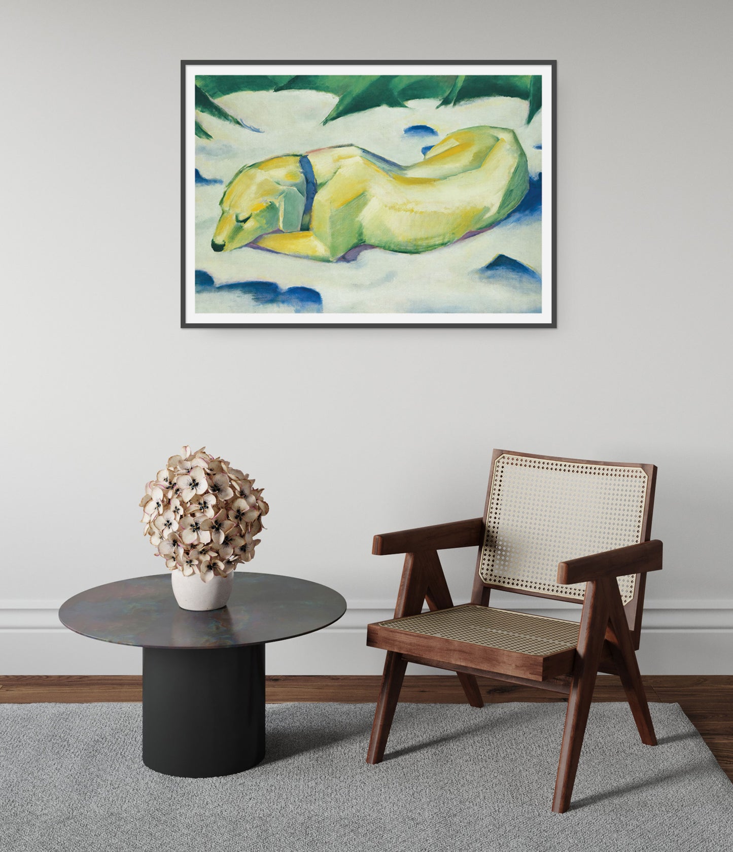 Dog Lying in the Snow