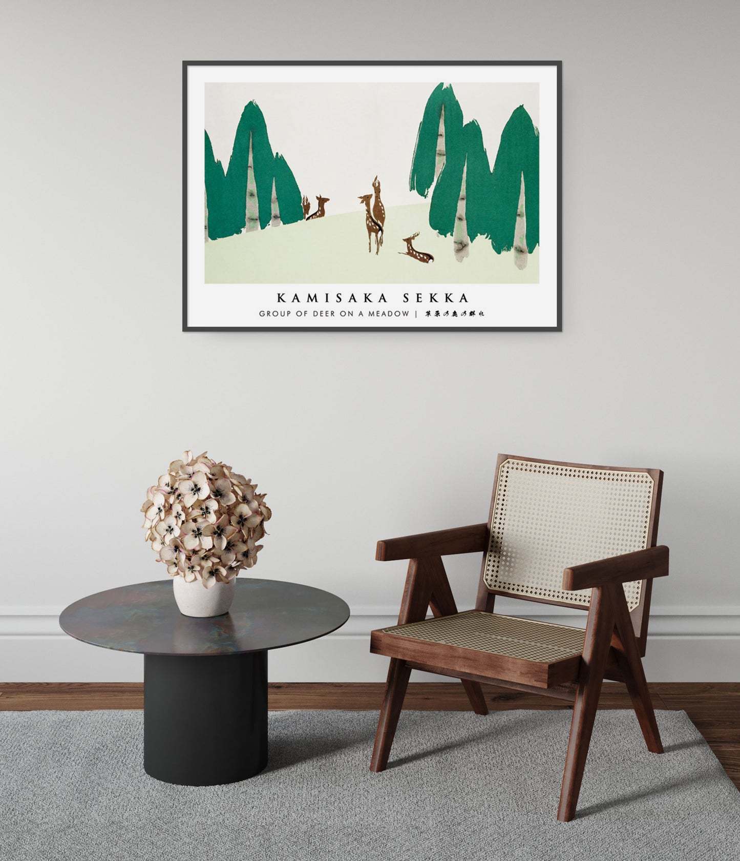 Group of Deer on a Meadow