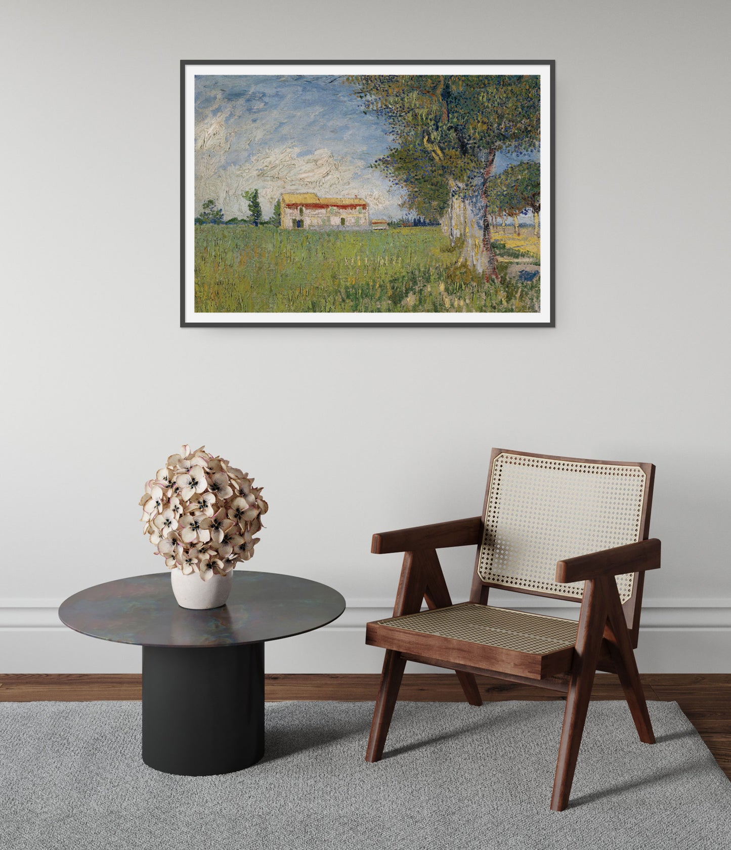 Farmhouse in a Wheatfield