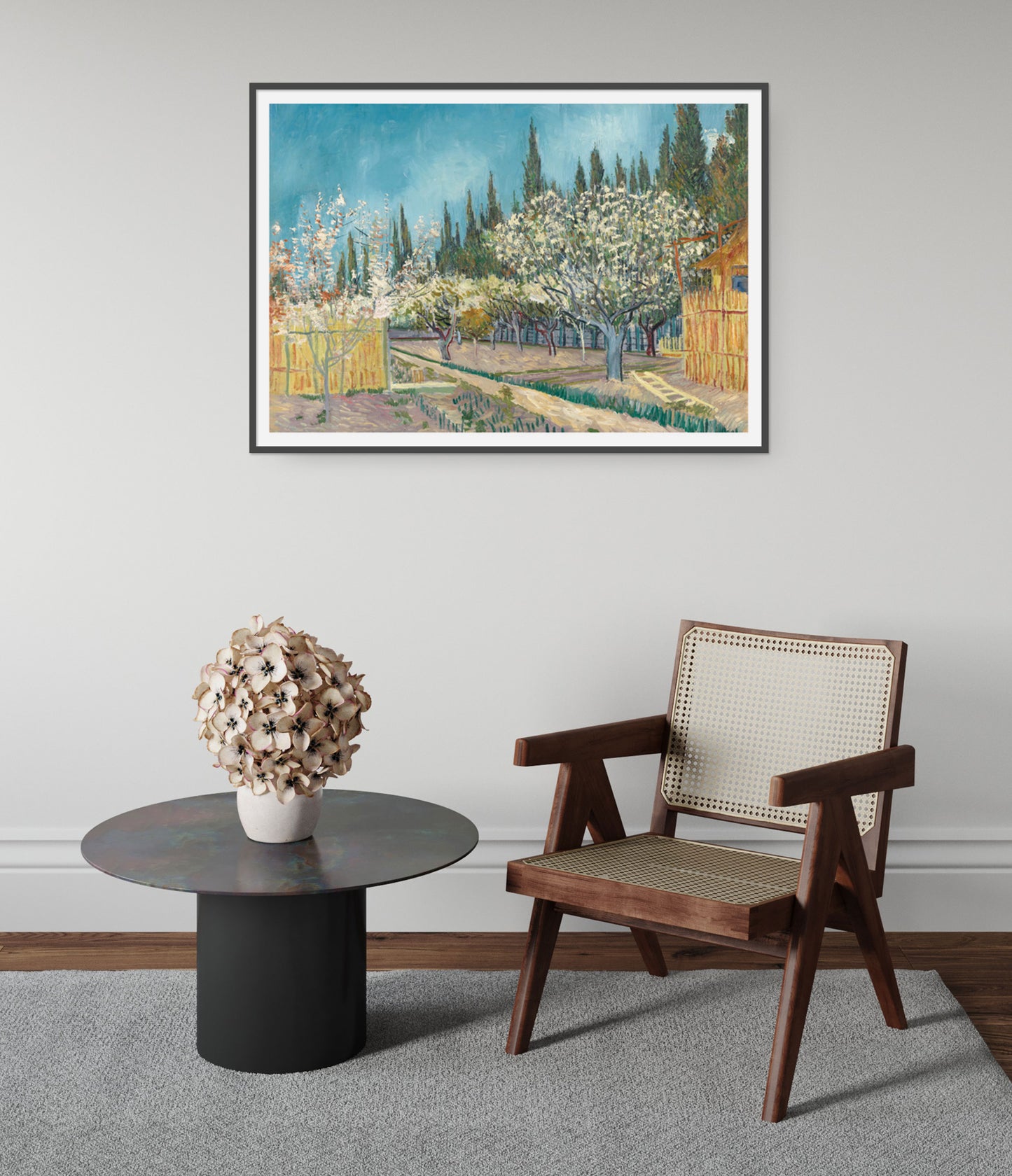 Orchard Bordered by Cypresses