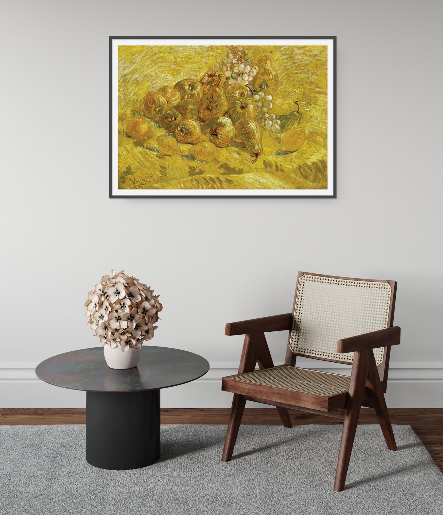 Kvedar, citroner, päron och druvor