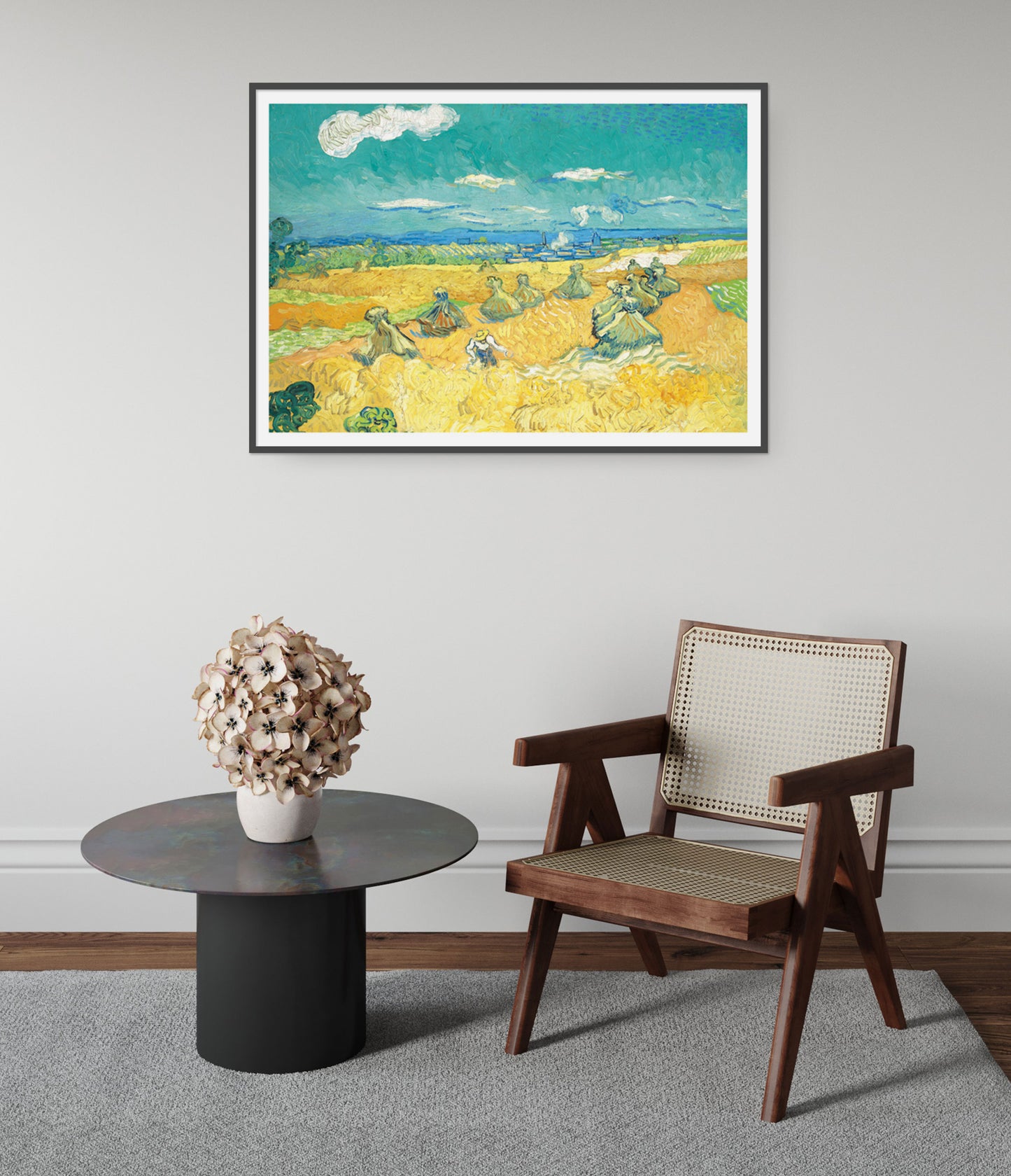 Wheat Fields with Reaper, Auvers