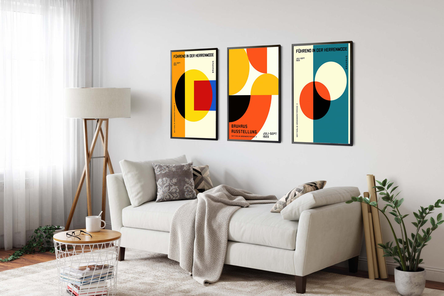 Bauhaus Geometric - Set of 3
