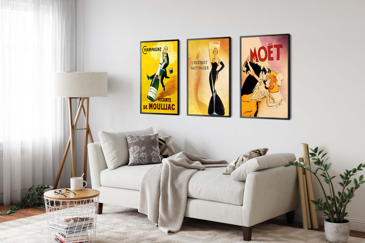 Champagne - Set om 3