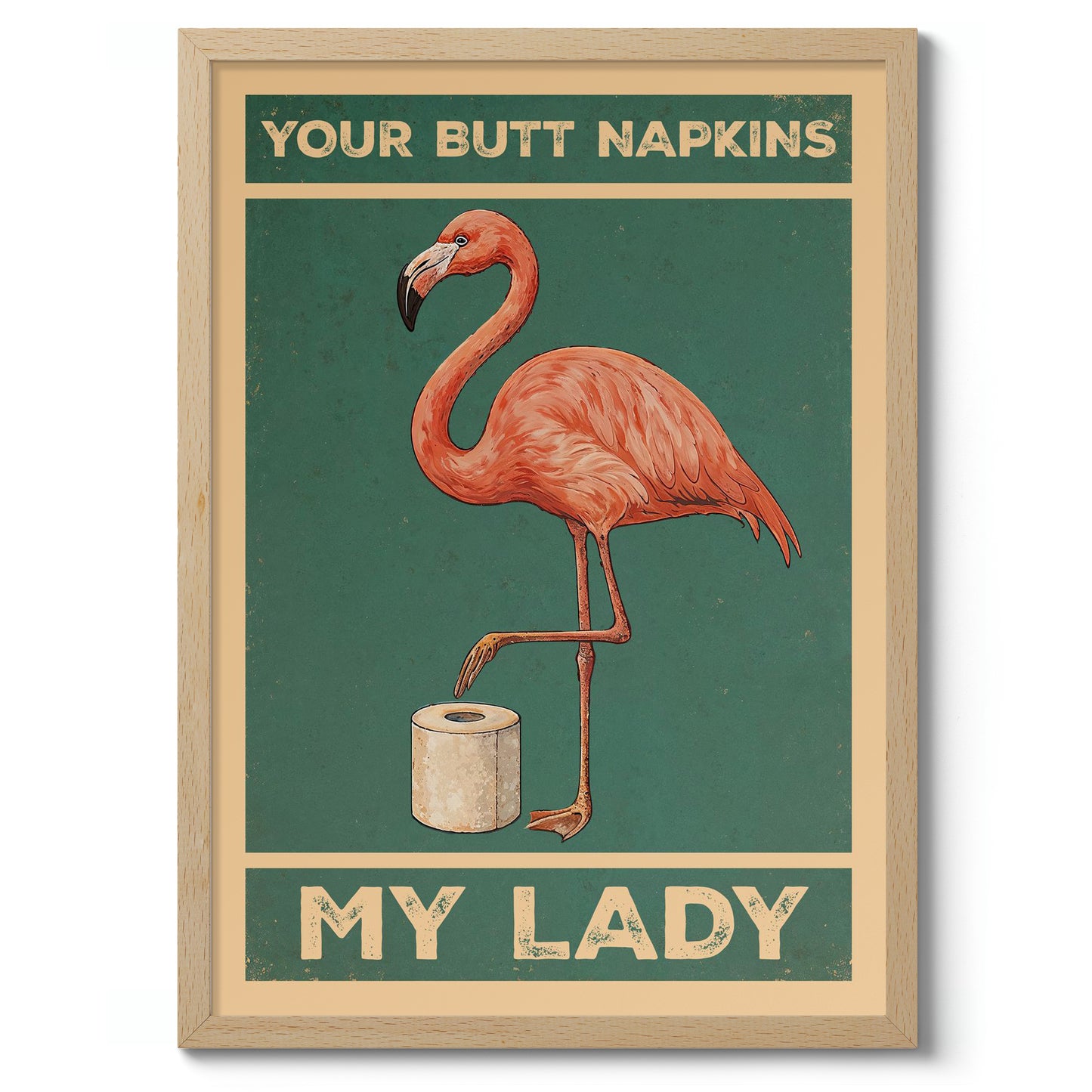 Vos serviettes de poche, ma dame flamant rose