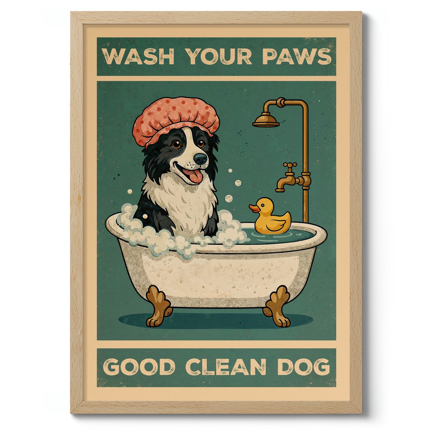 Lave tes pattes, bon chien propre