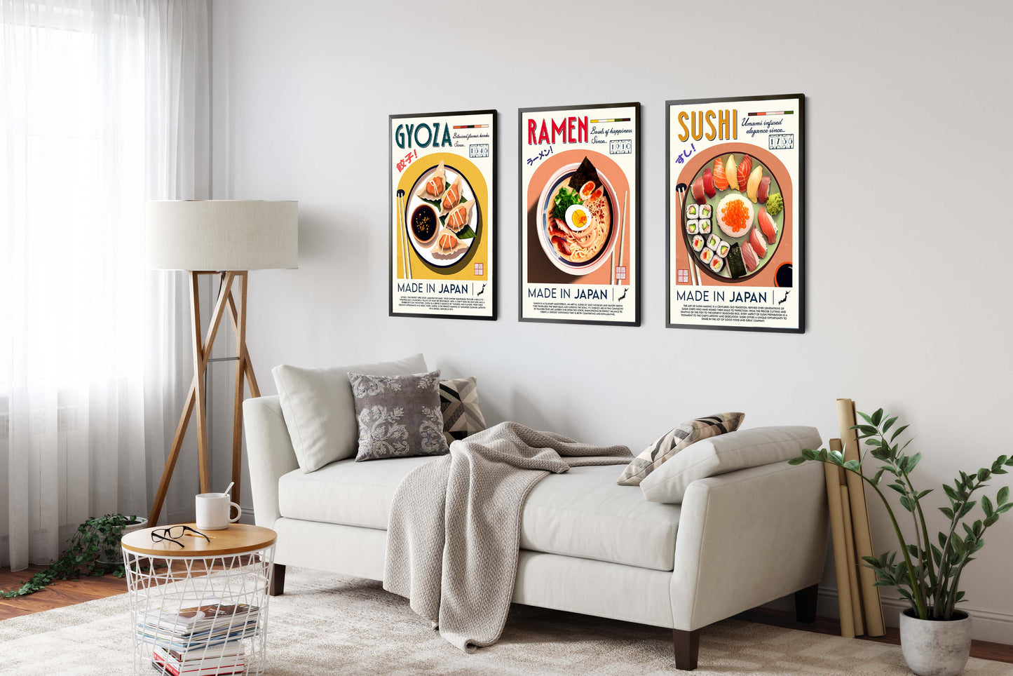 Japansk mat - Set om 3