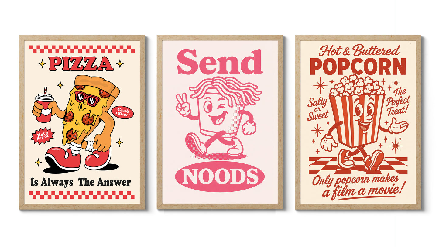 Klassische Food-Maskottchen