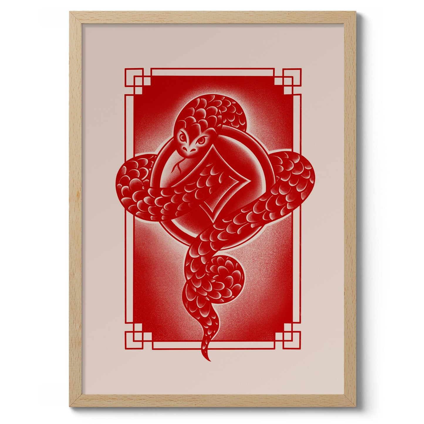 Snake, Chinese Zodiac Red