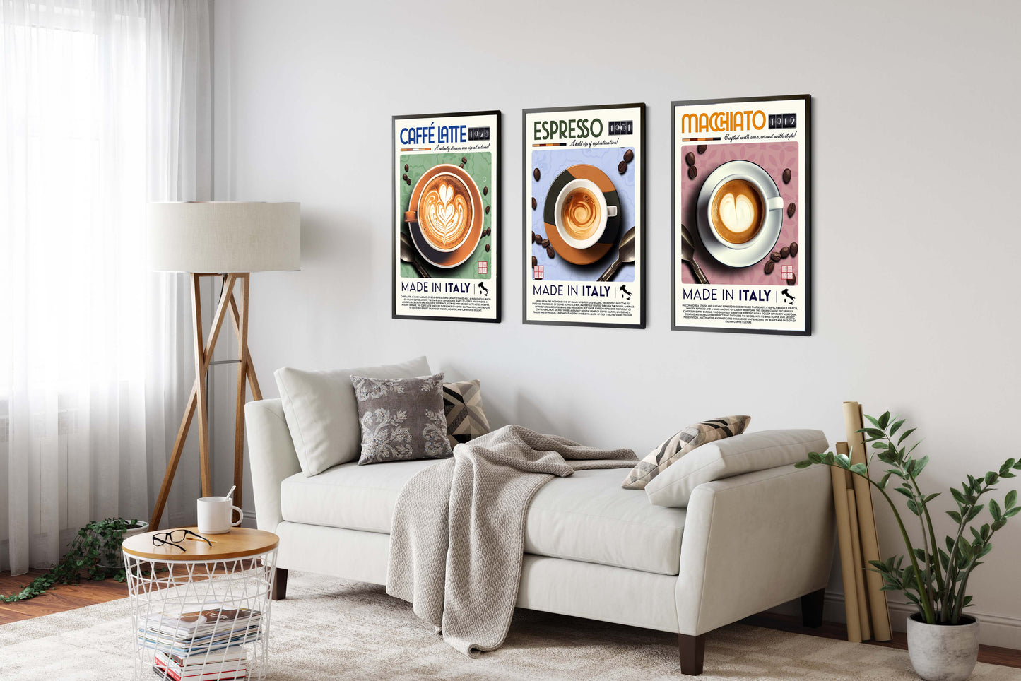 Italienskt kaffe - Set om 3