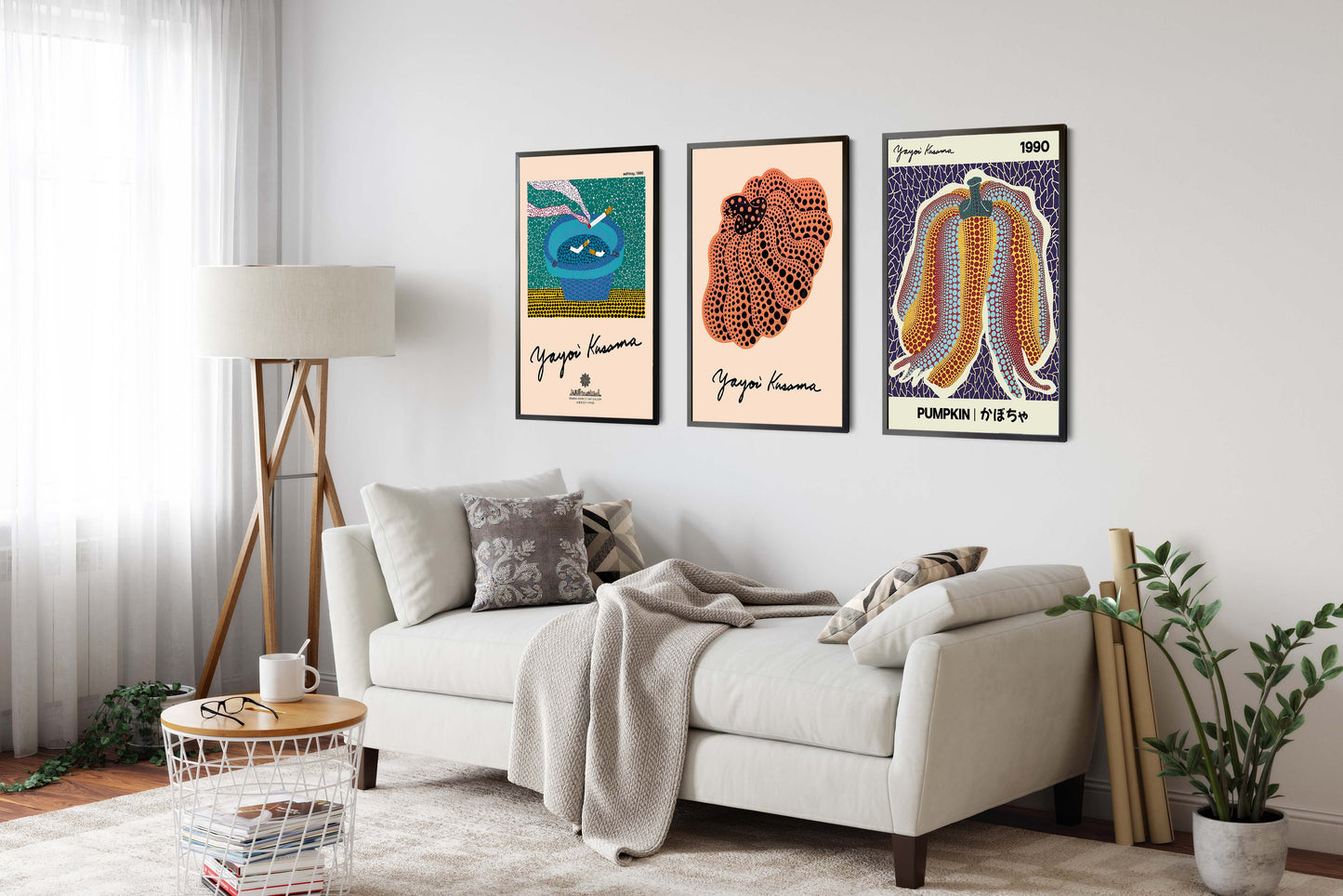 Yayoi Kusama - Set om 3