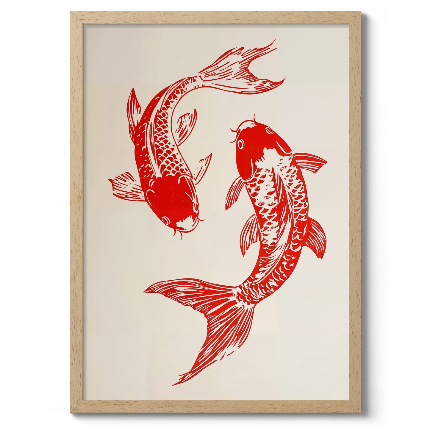 Twee Koi-vissen