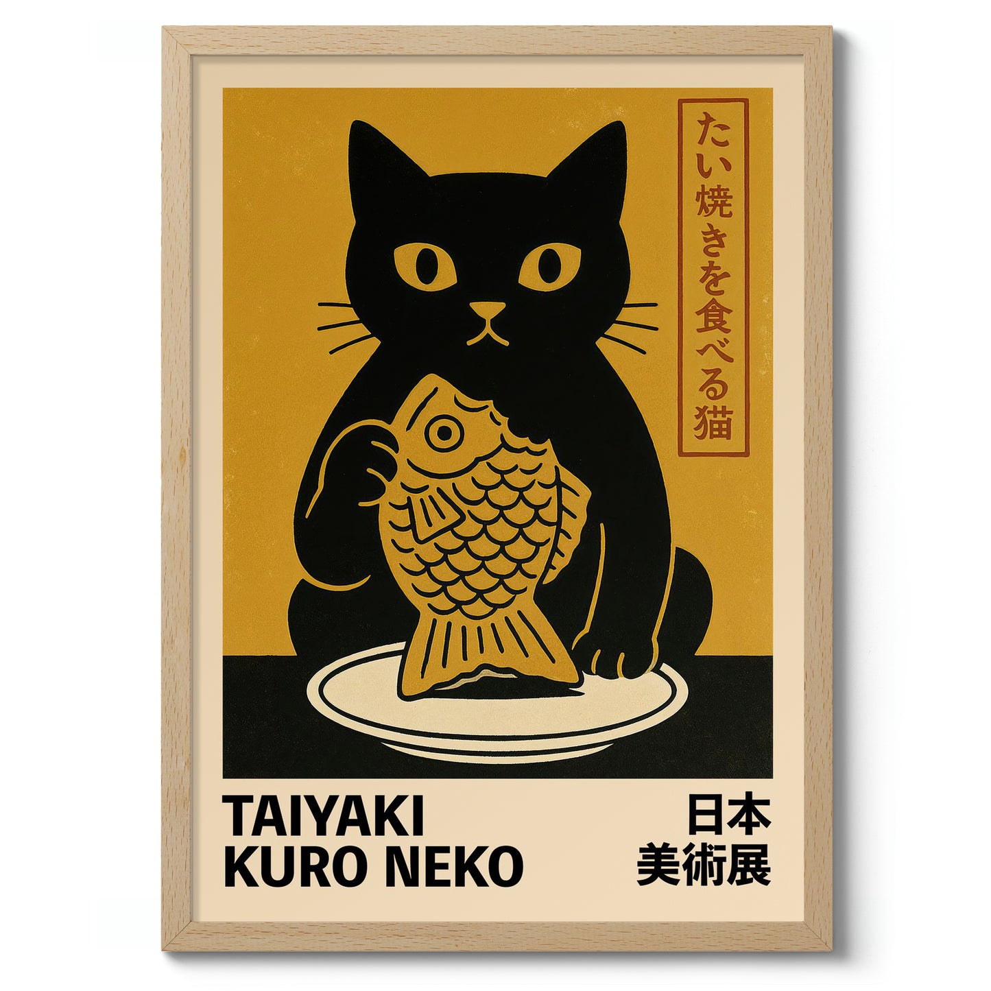 Taiyaki Svart Katt