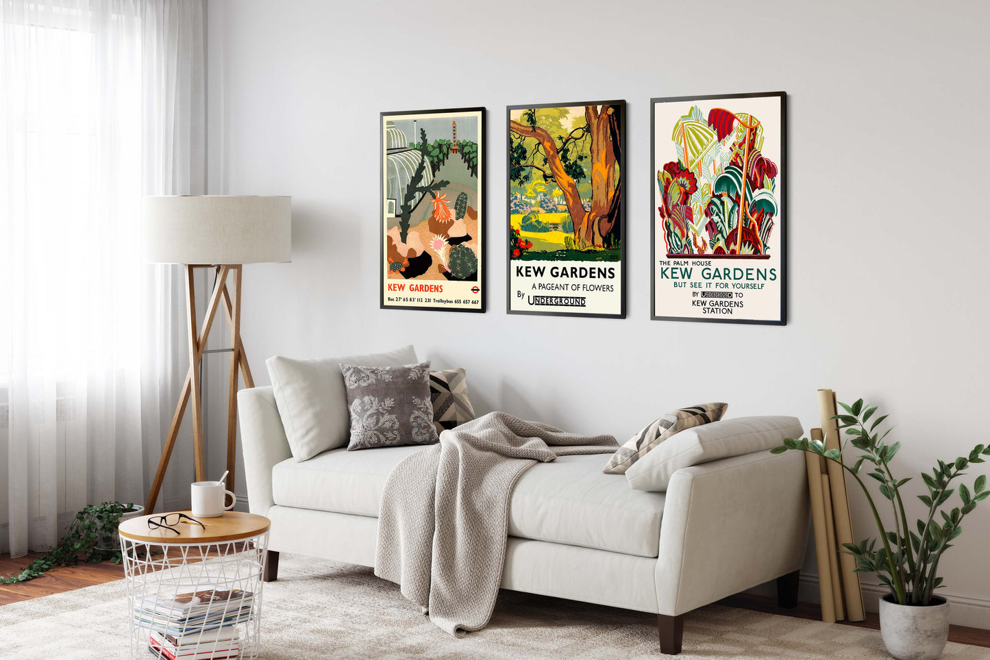 Kew Gardens London Underground - Set van 3