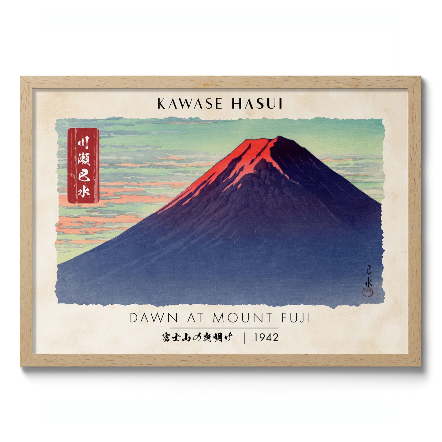 Dageraad bij de berg Fuji