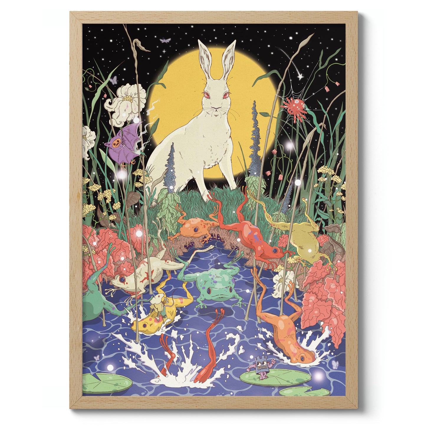 The Hare and the Frogs (Night Version)