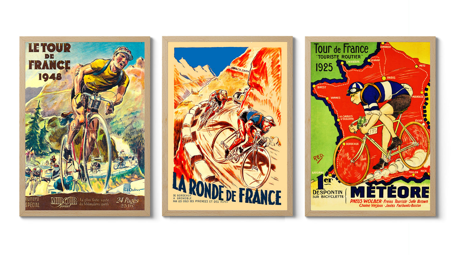 Ensemble vintage du Tour de France