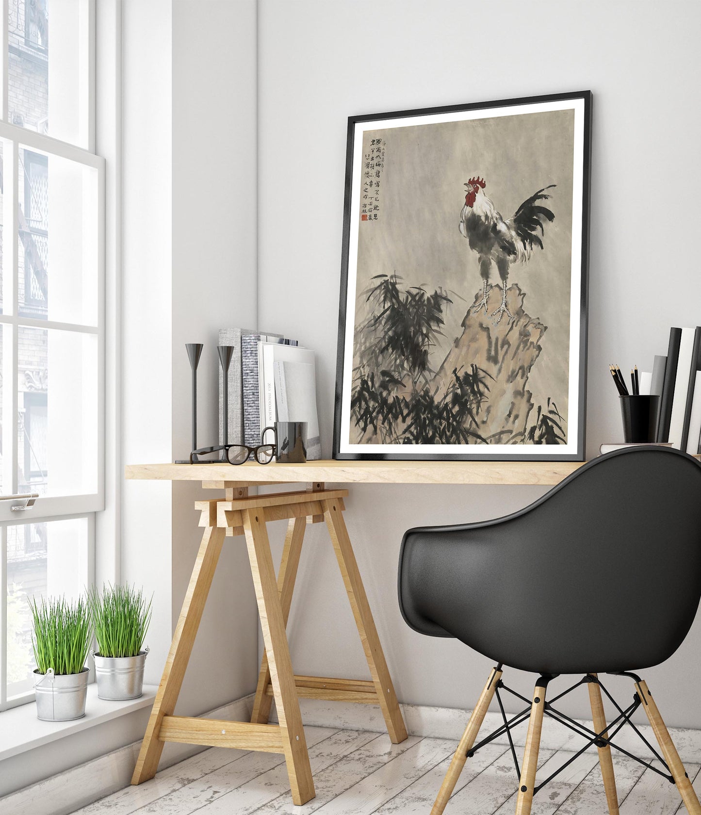 The Rooster Crows in the Wind and Rain