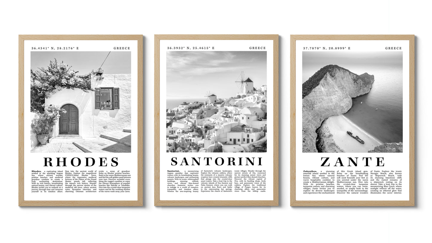 Griechenland Schwarz & Weiß