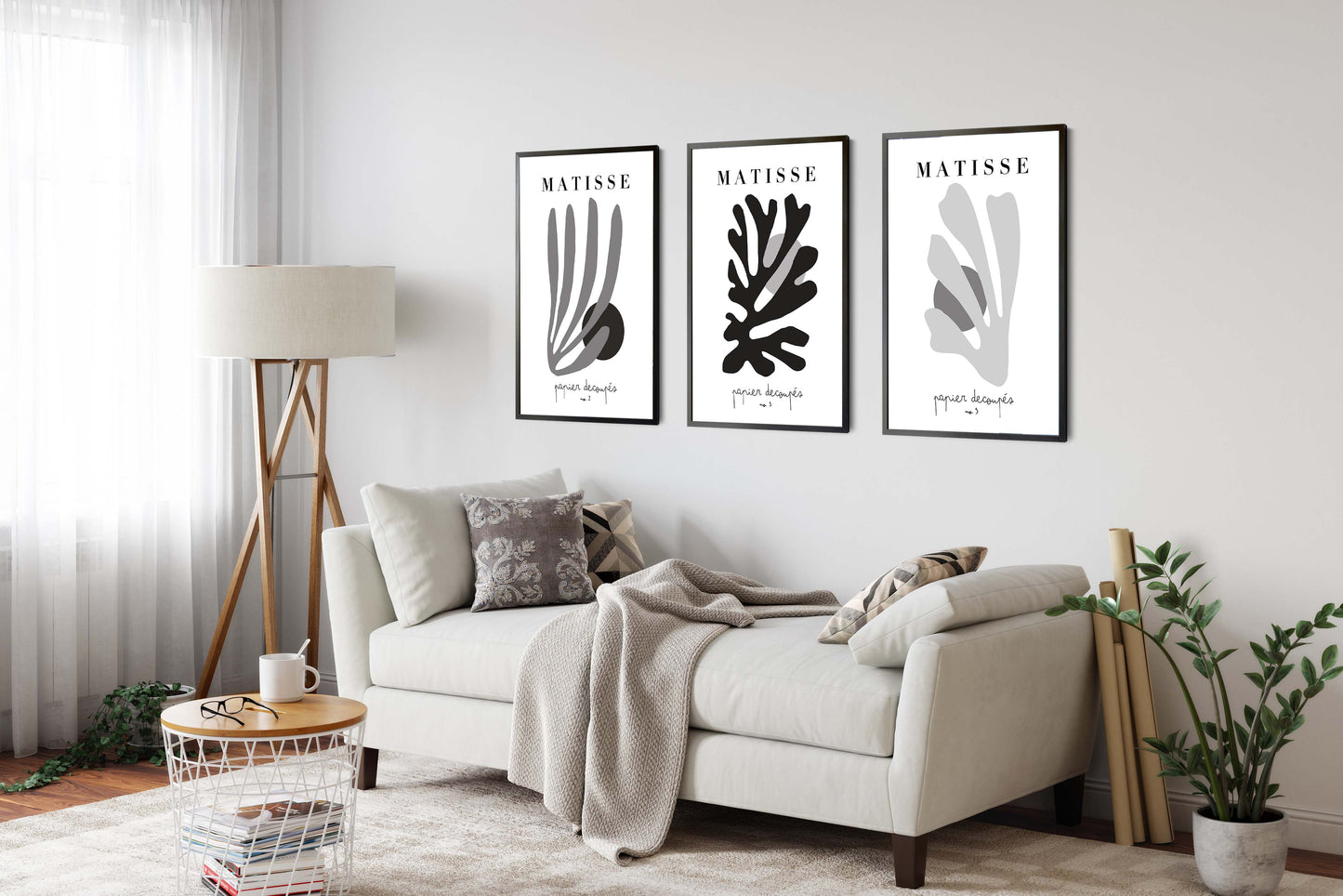Henri Matisse Black & White - Set of 3