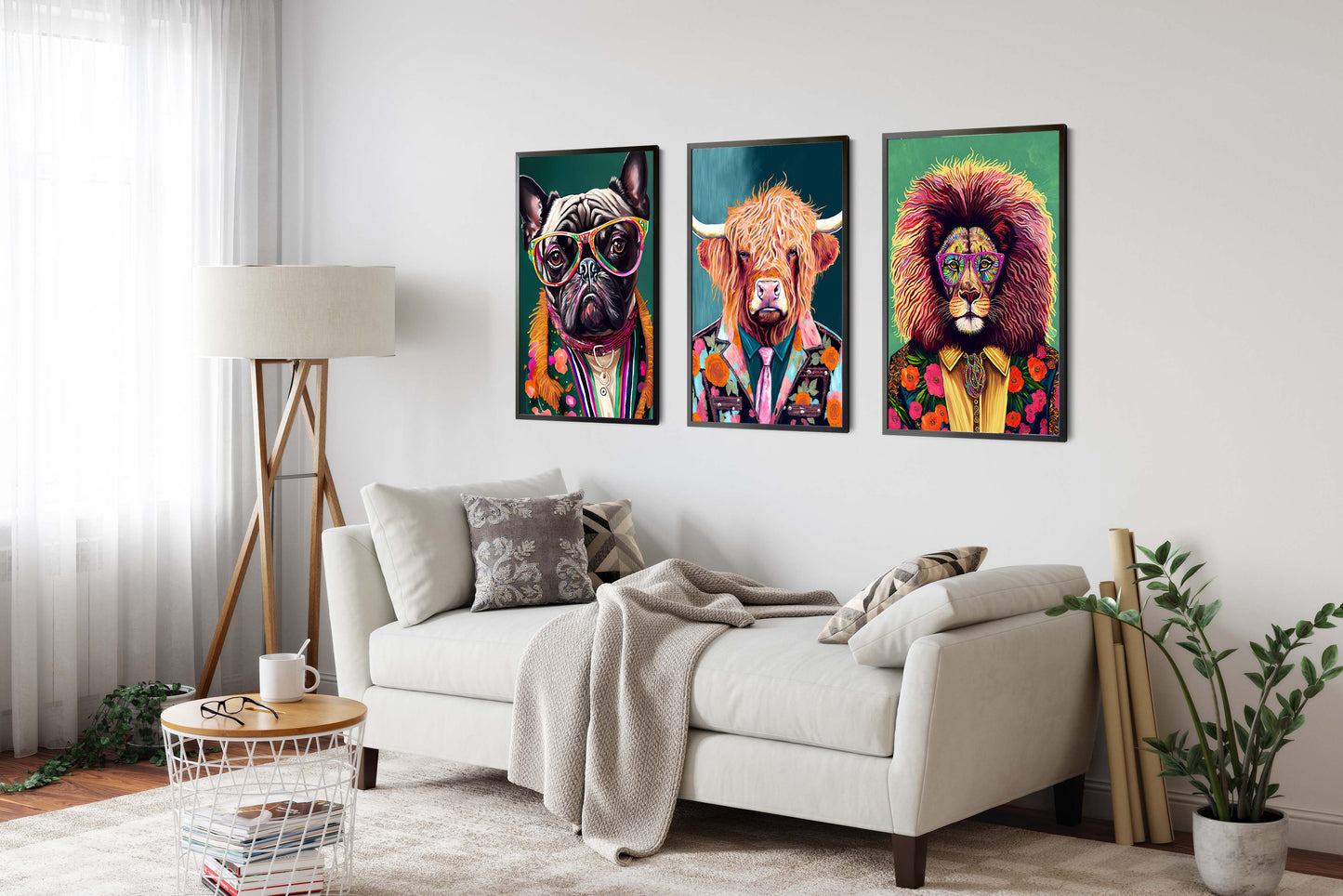 Animal Pop Art - Set of 3