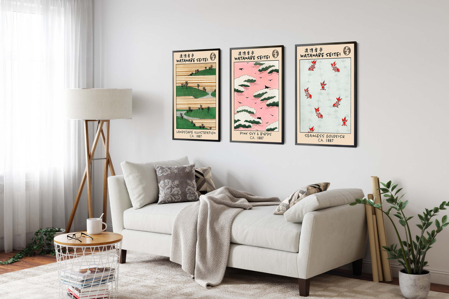 Watanabe Seitei - Set av 3