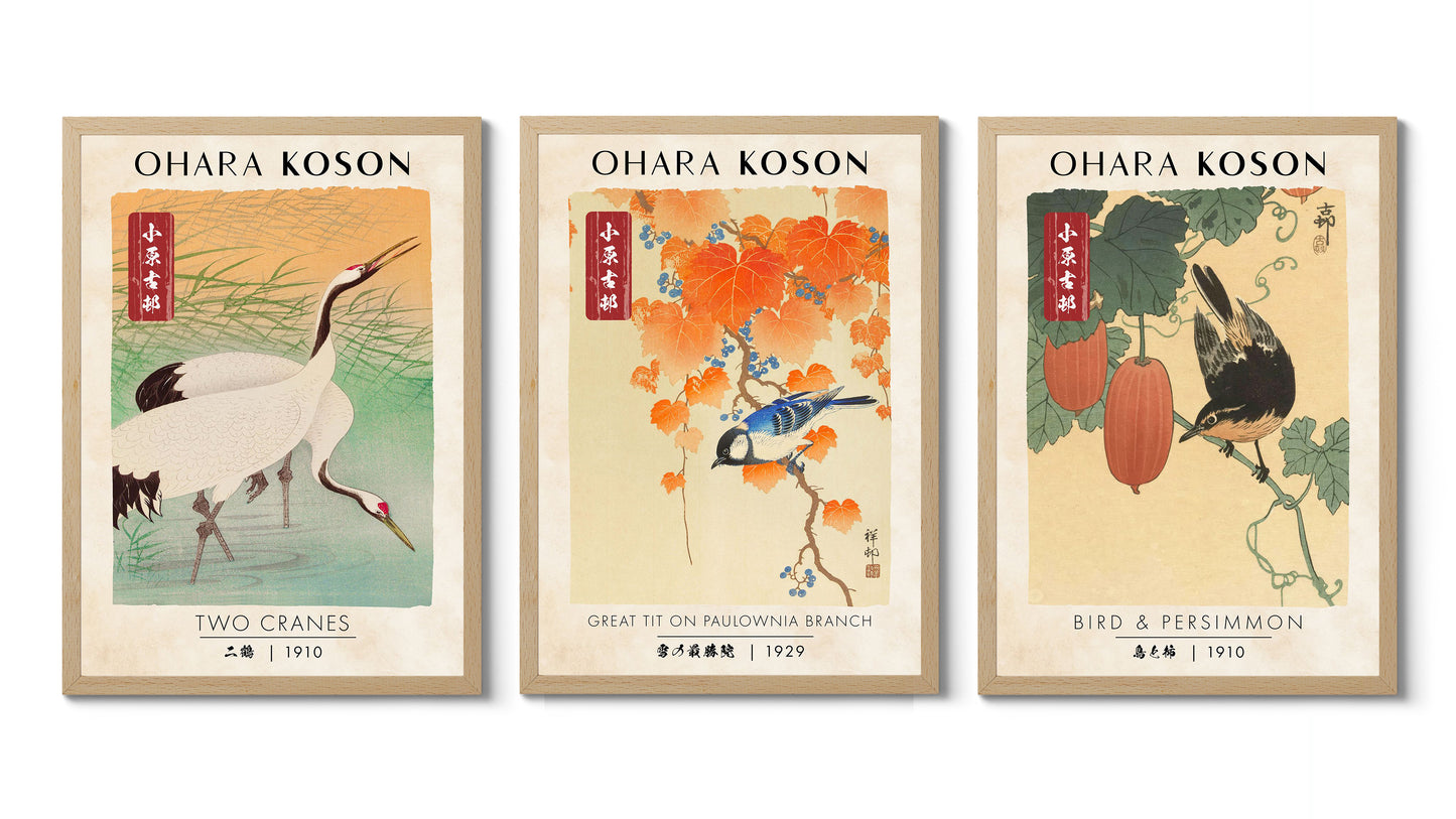 Ohara Koson Utställning Trio
