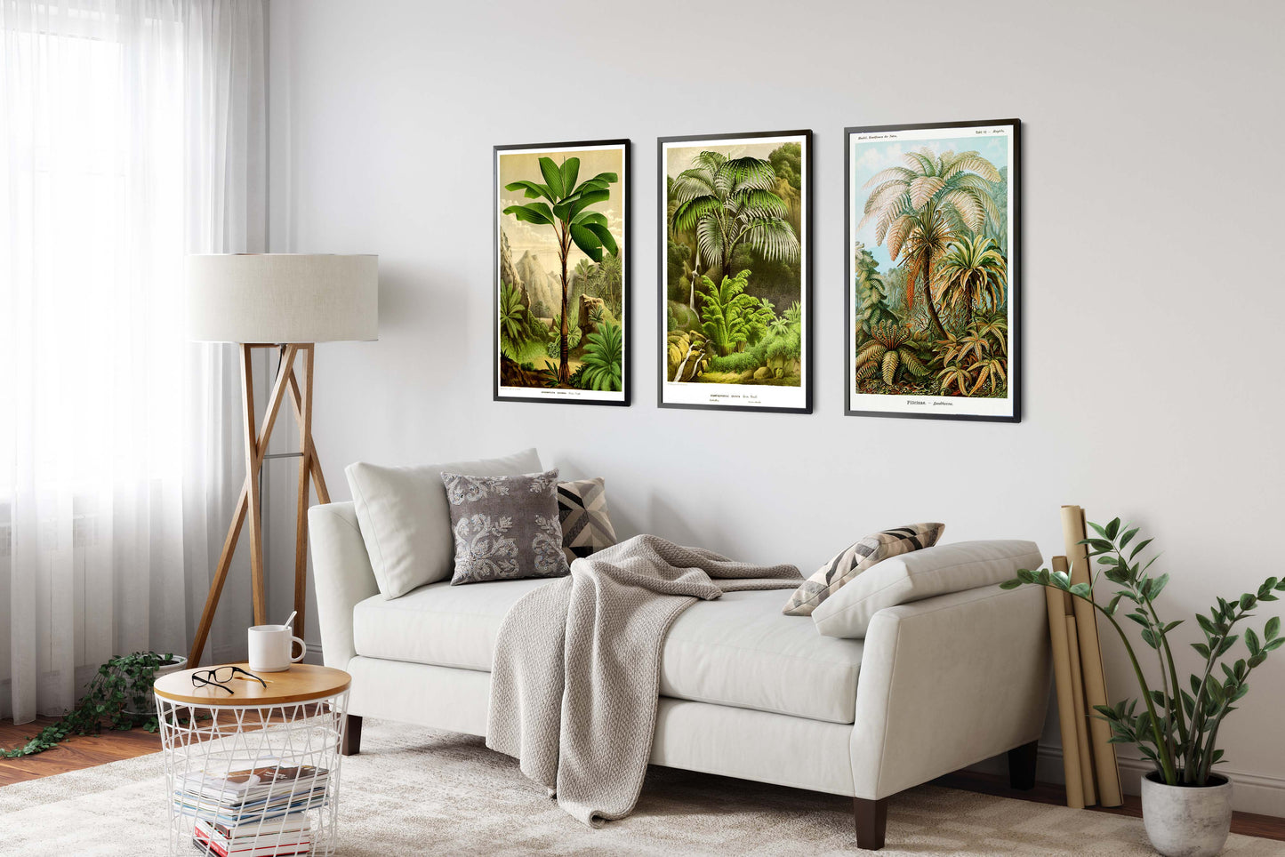 Botaniska träd - Set om 3