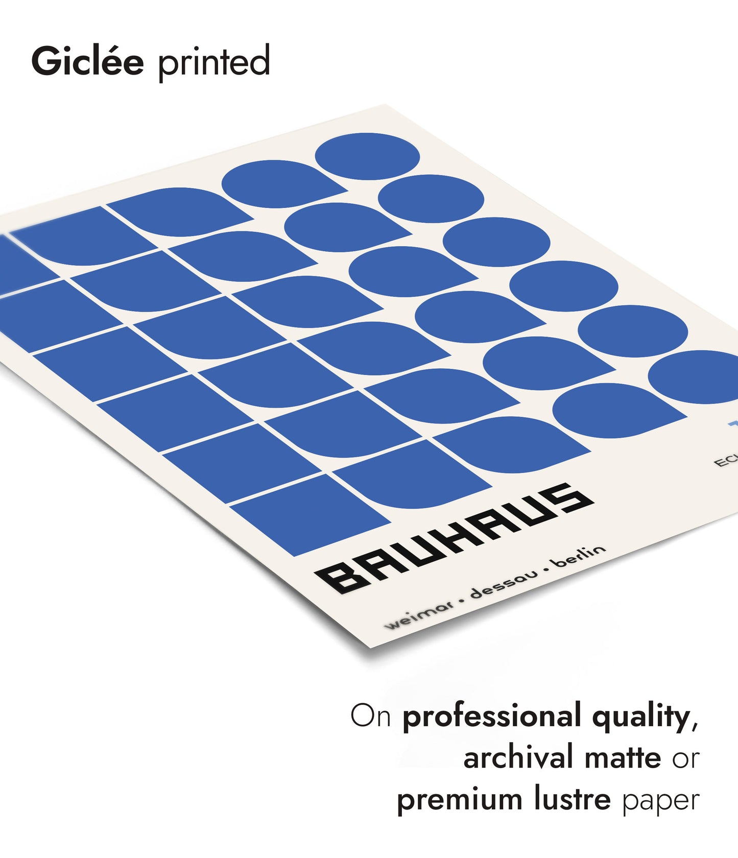 Ecke zu Kreis, in Blue