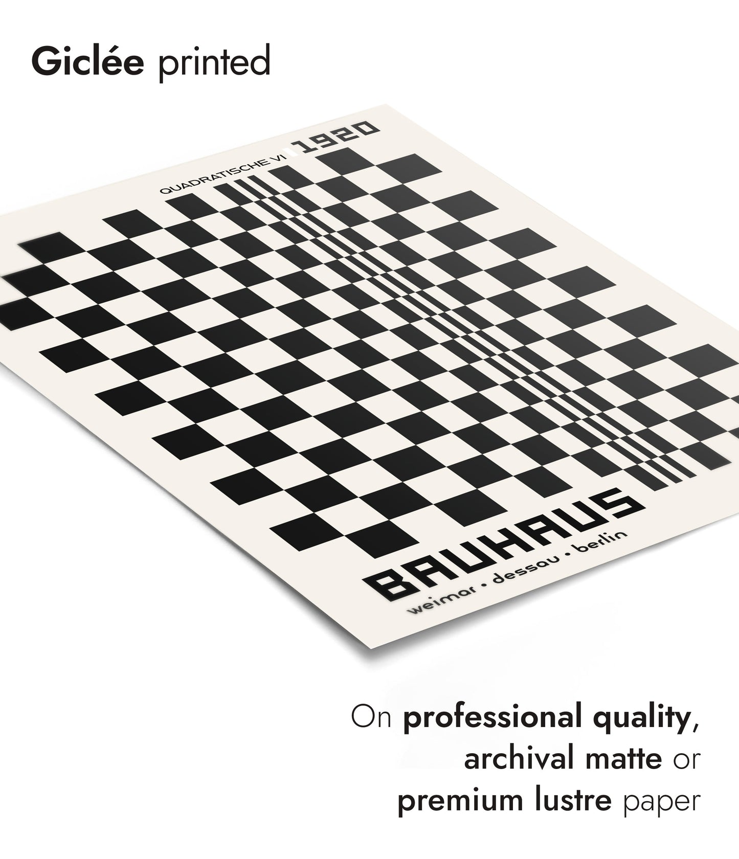 Quadratische, in Black & White