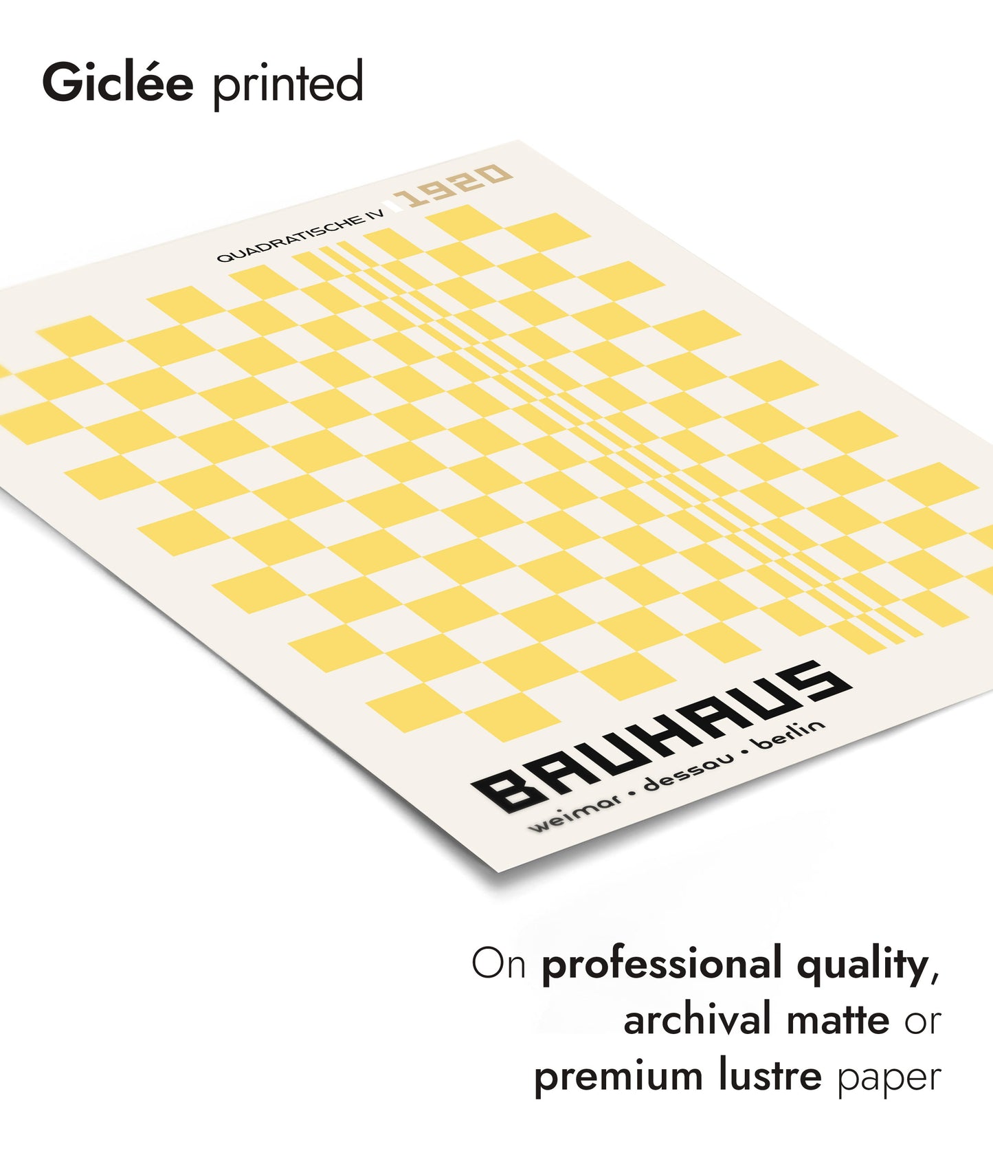 Quadratische, in Yellow