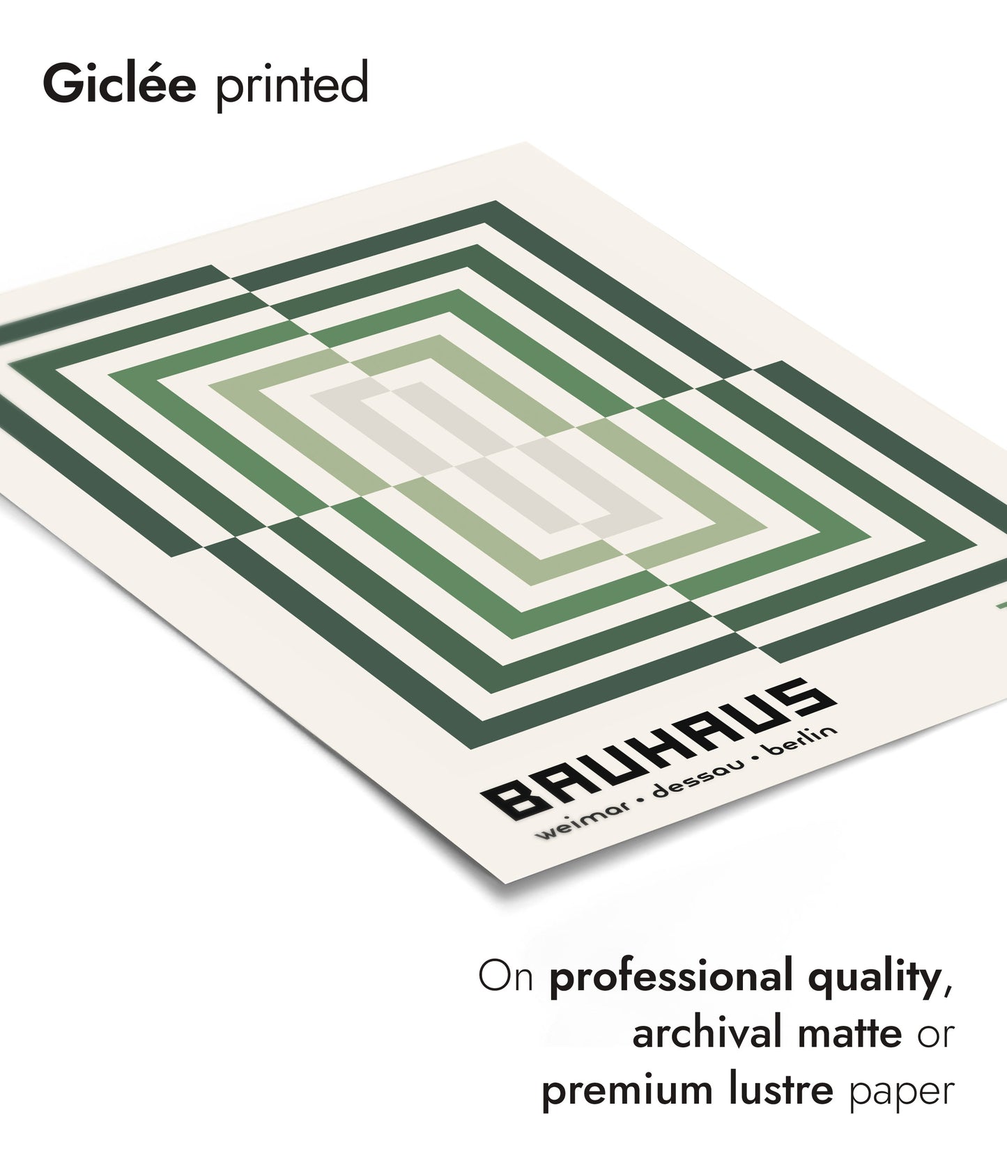 Rectangular Illusion, in Green