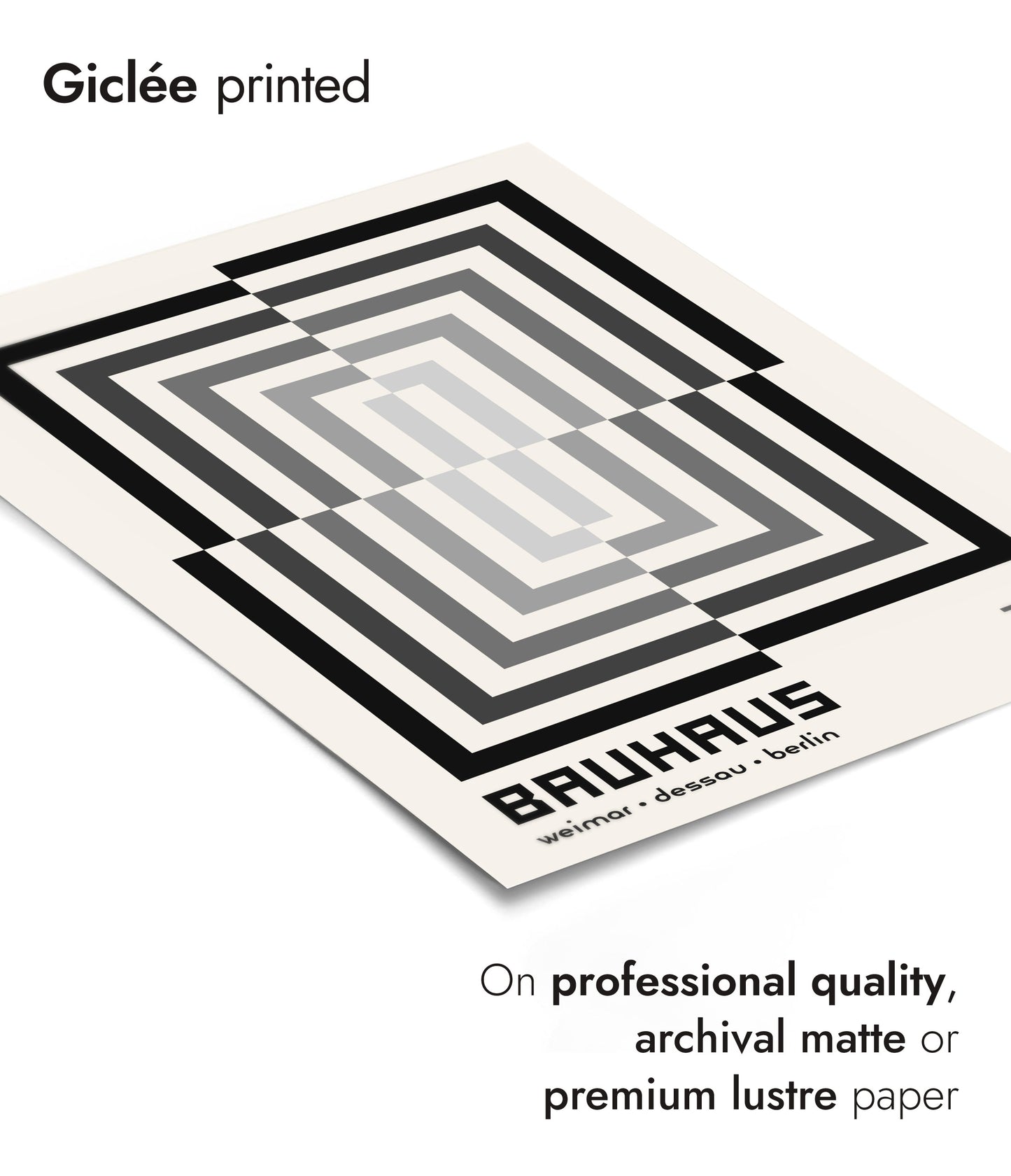 Rectangular Illusion, in Black & White