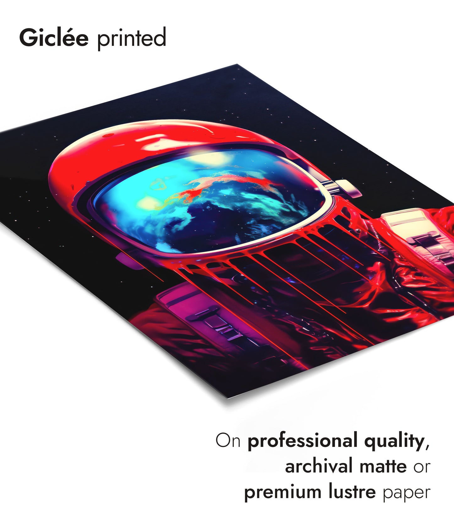 Homme de l'espace dégoulinant