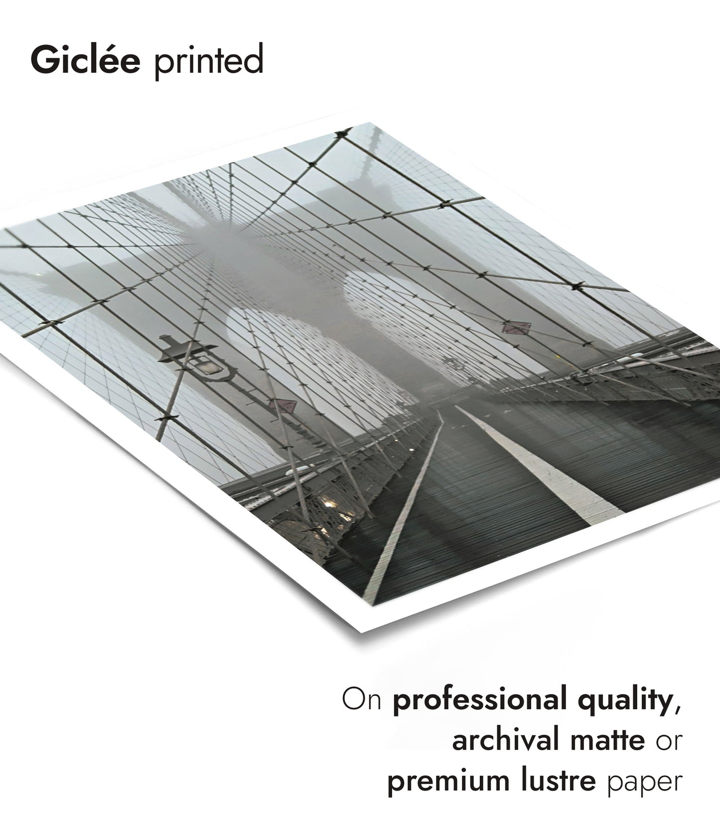 Misty Brooklyn Bridge, New York