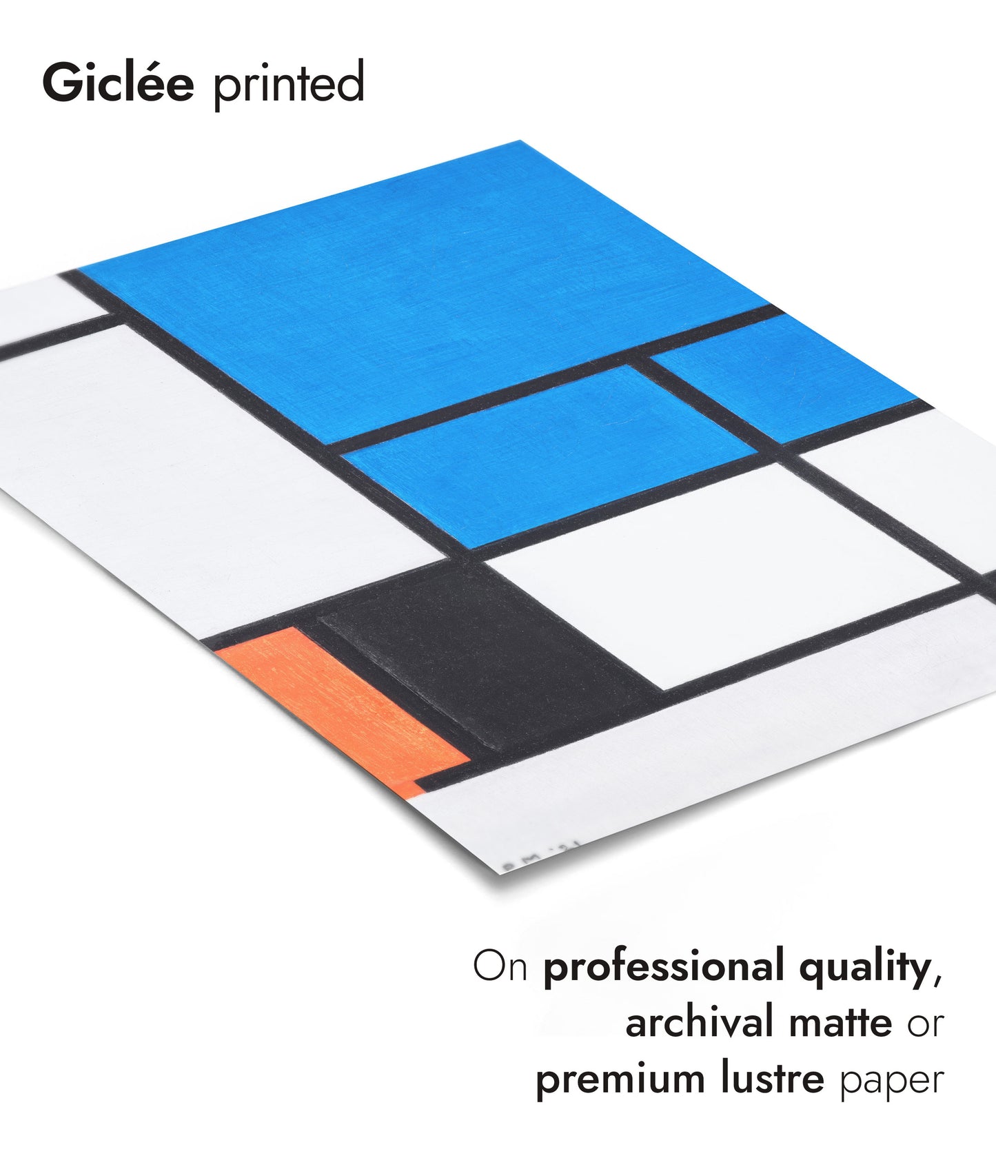 Composition with Large Blue Plane