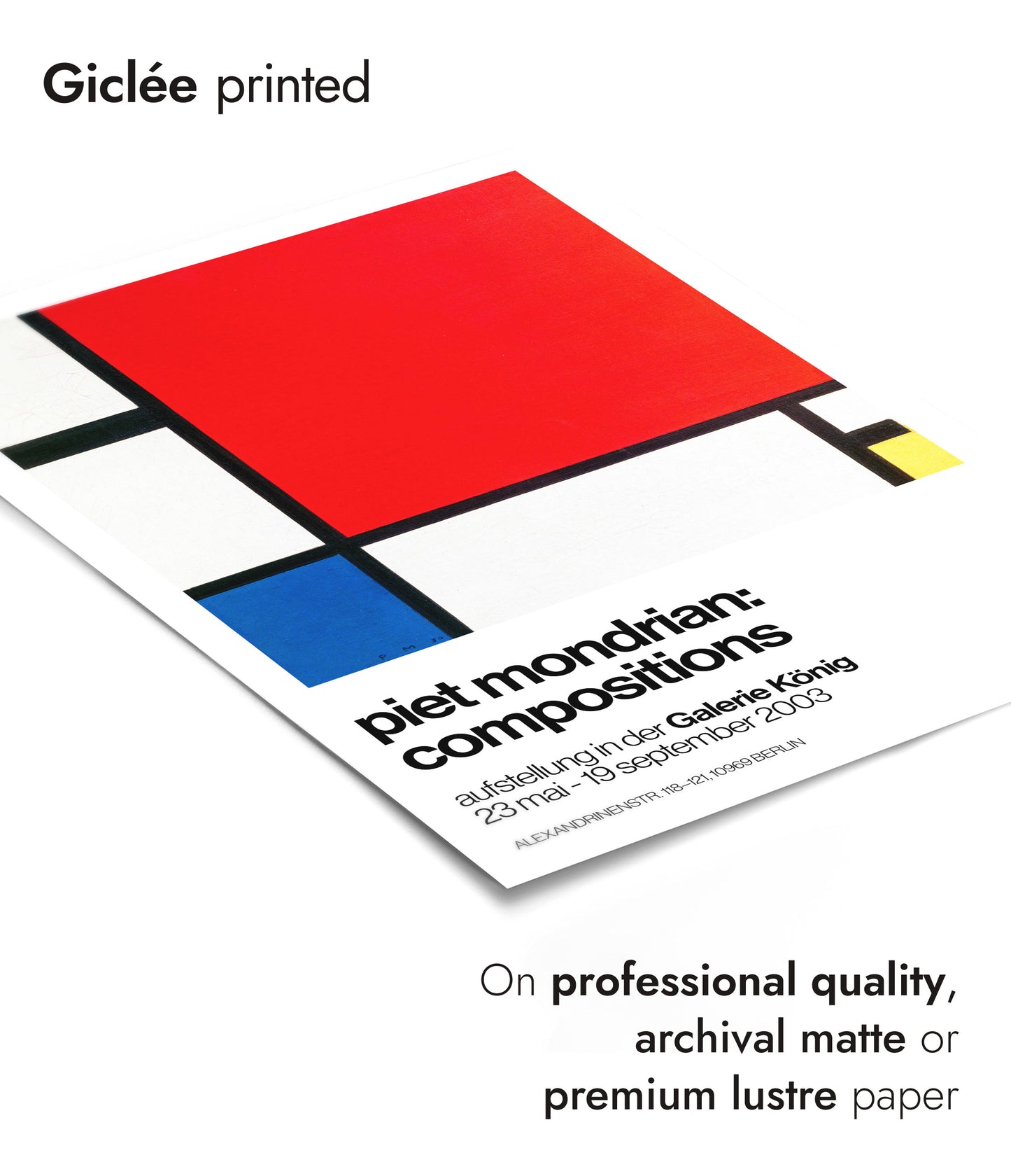 Komposition mit Rot, Blau und Gelb