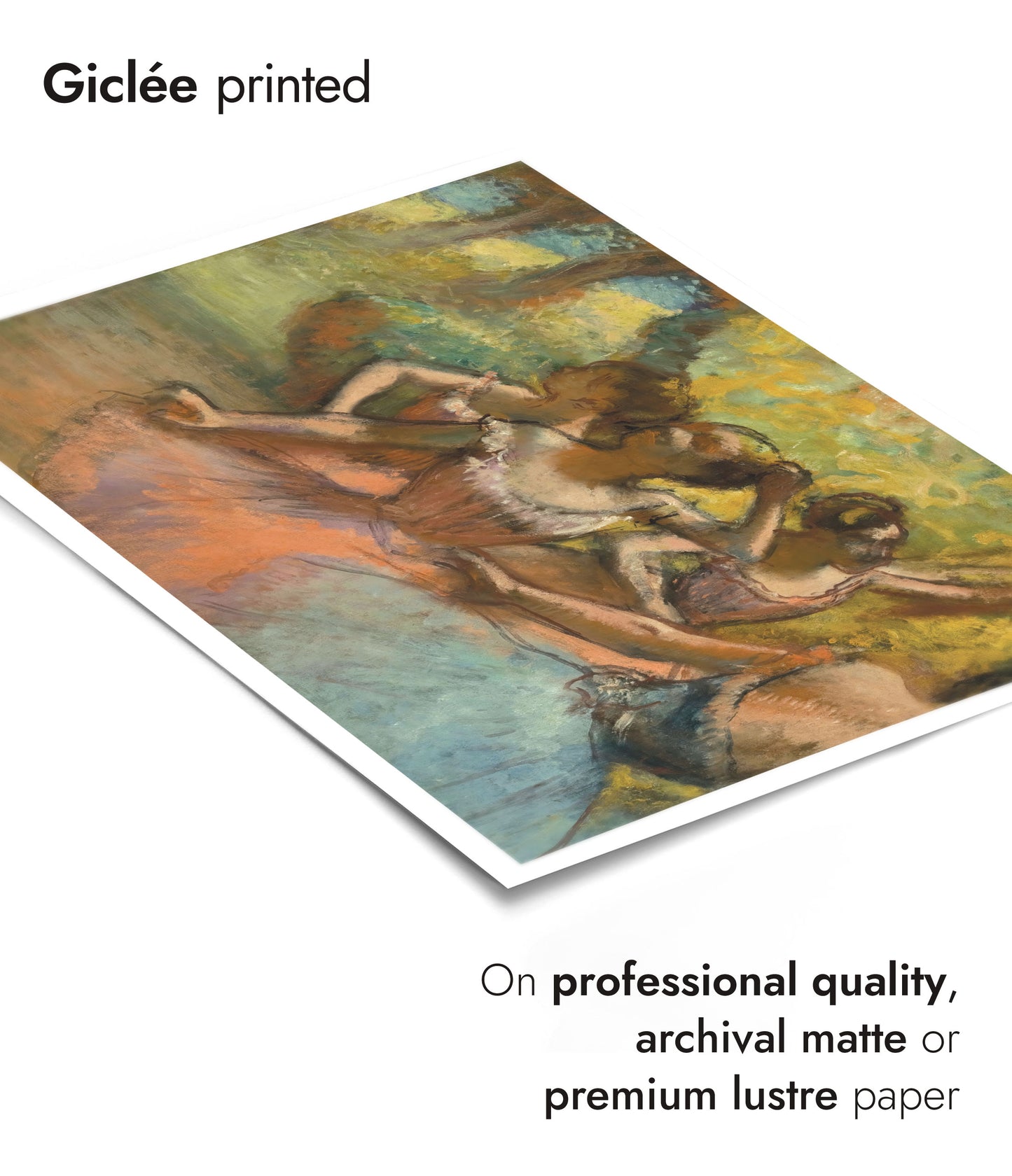 Fyra balettdansare på scenen