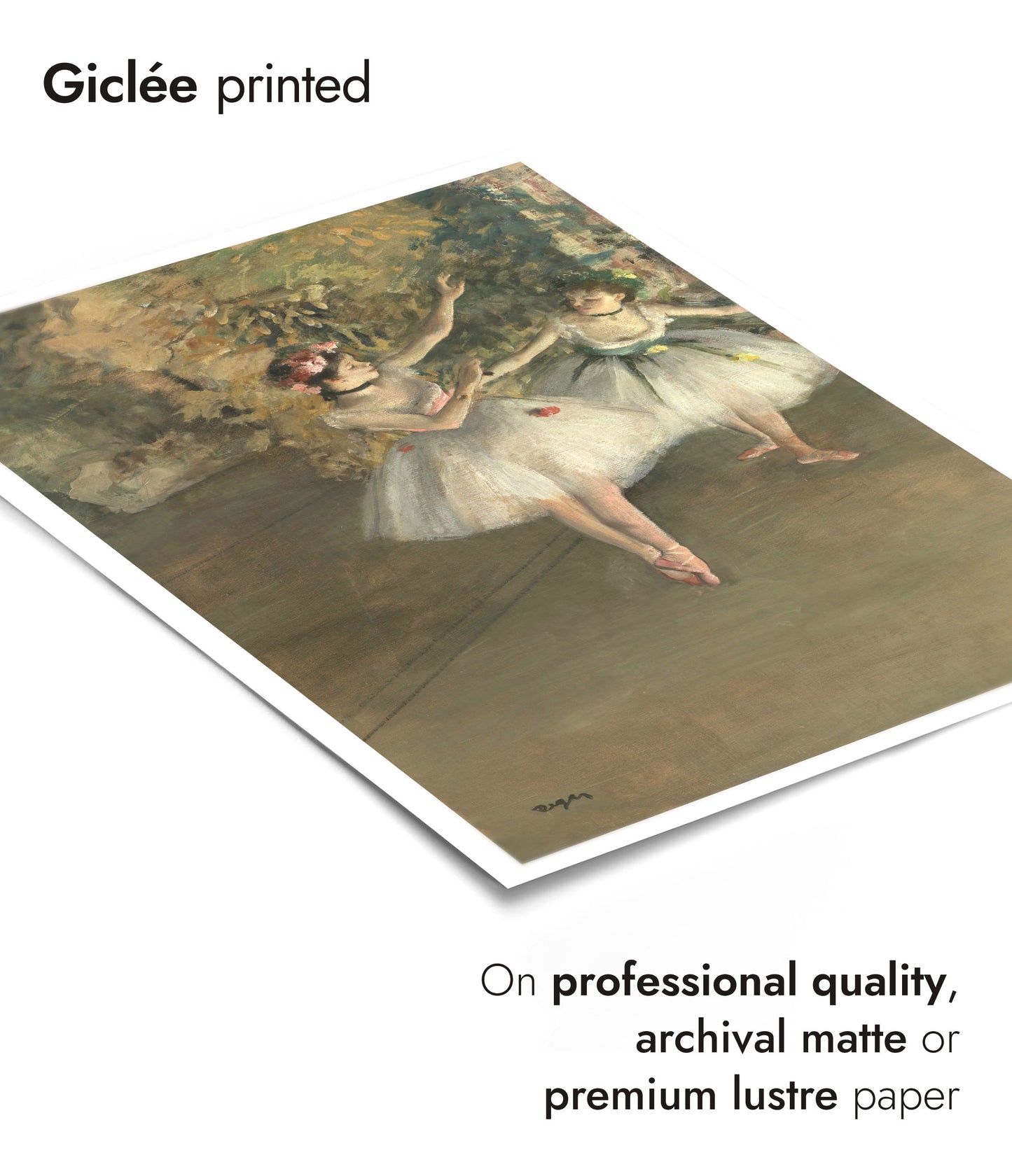 Zwei Tänzer auf einer Bühne