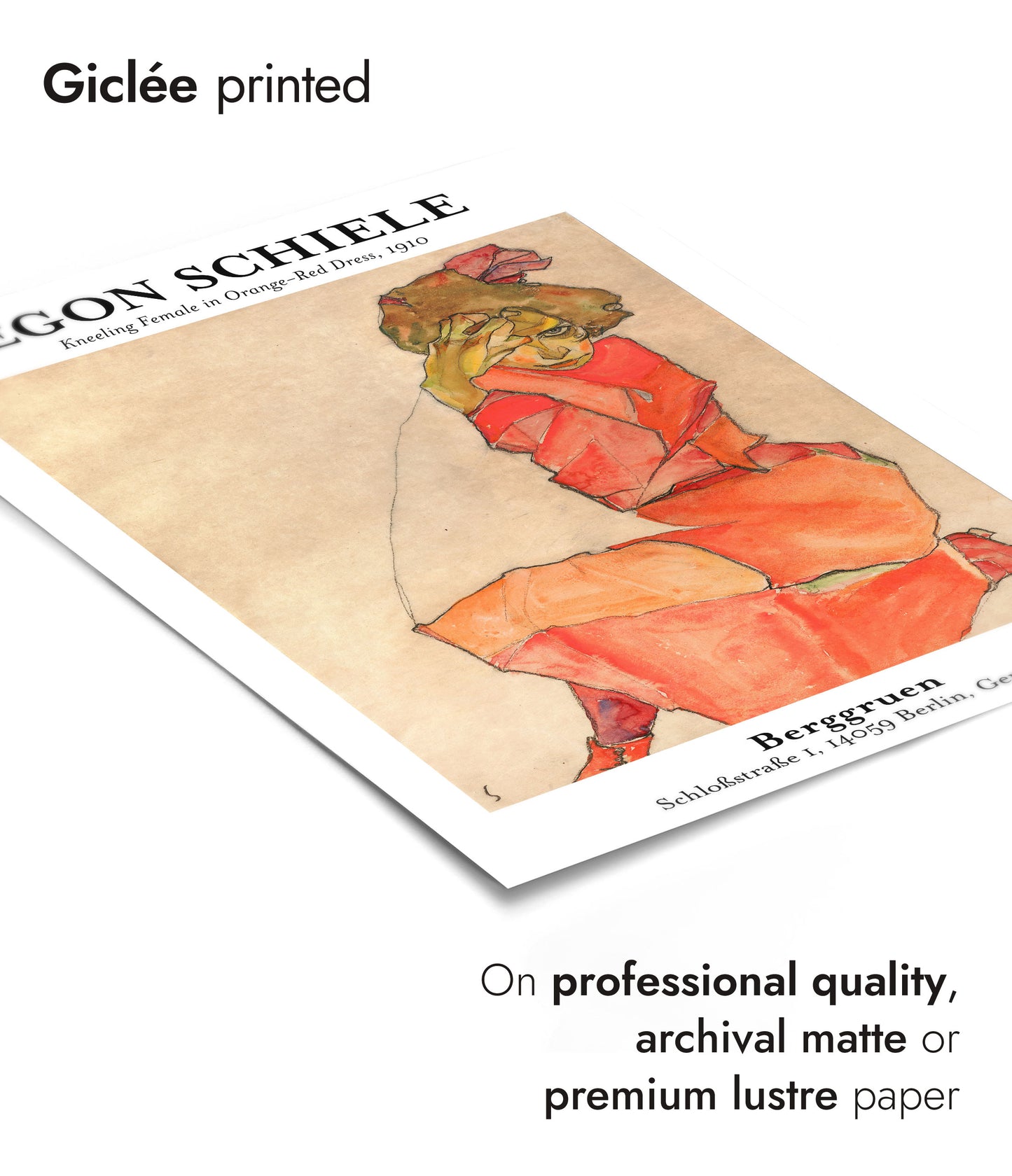 Woman in Orange Dress