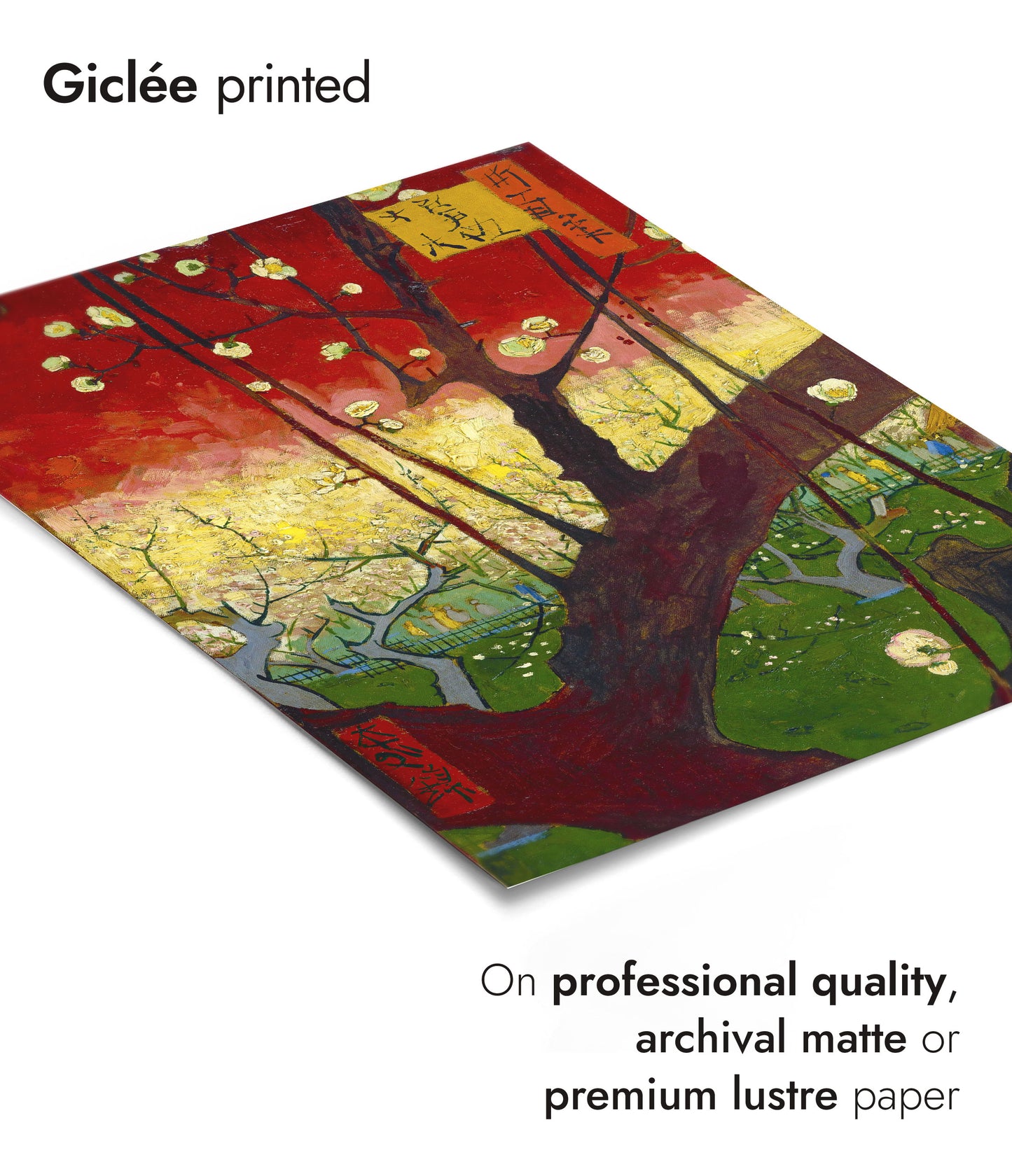 Blommande plommonträd efter Hiroshige