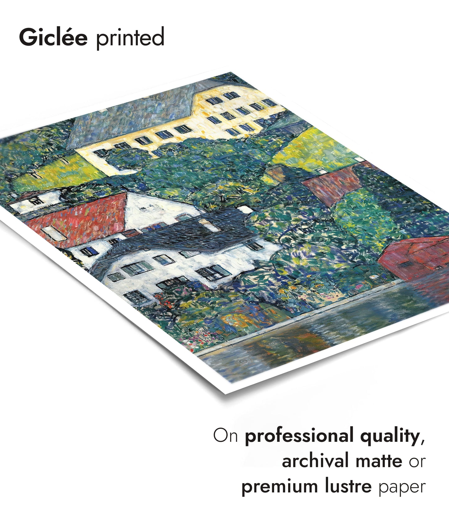 Houses at Unterach on the Attersee