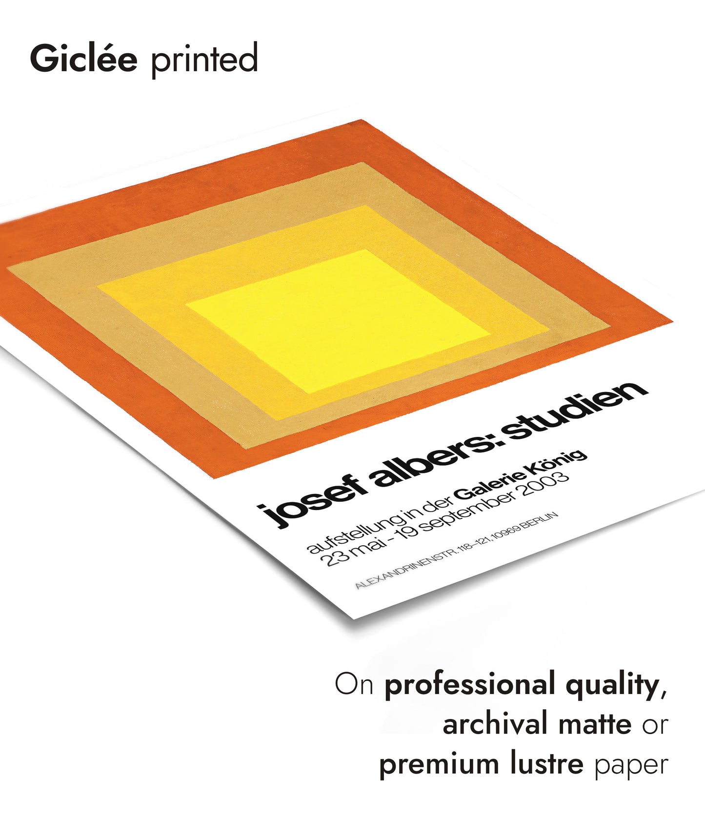 Hommage an das Quadrat Orange