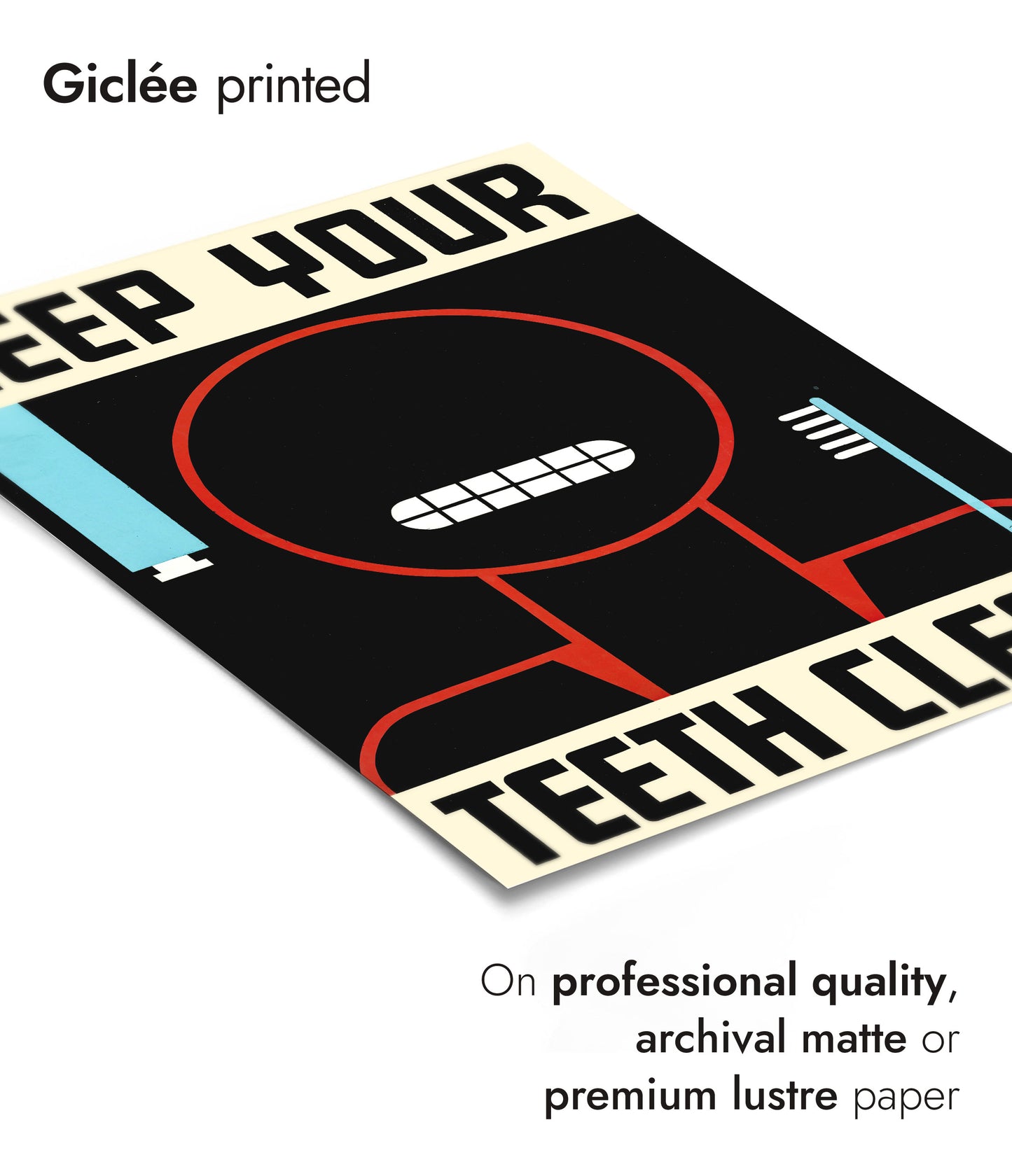 Halte deine Zähne sauber