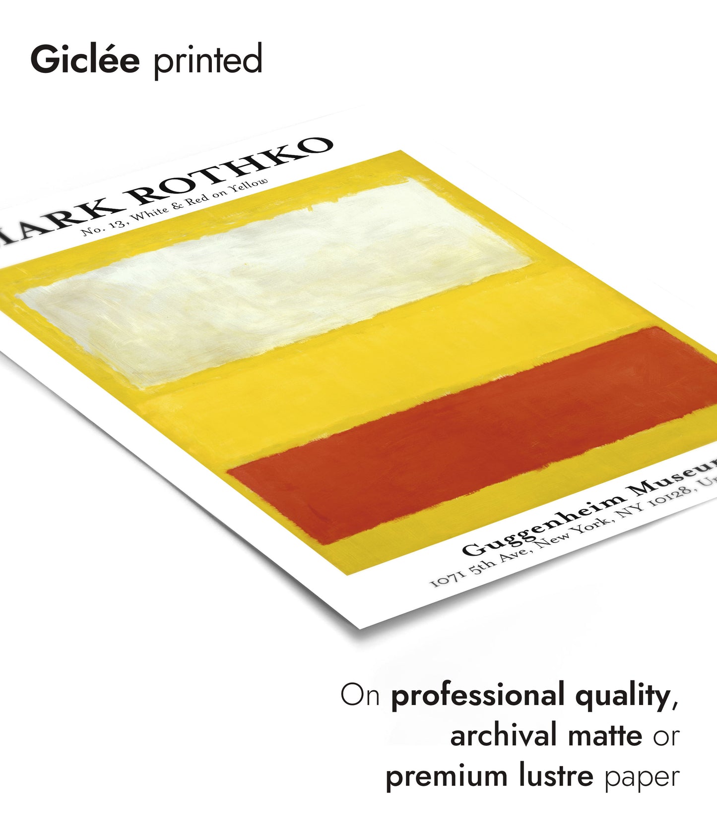 White & Red on Yellow