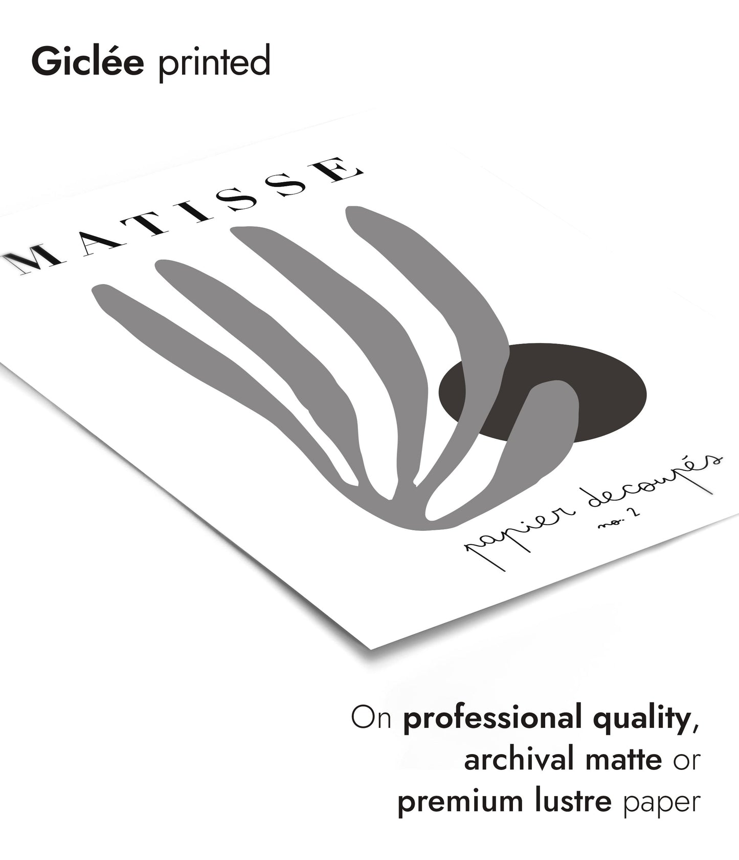 Matisse Cutouts No. 2 B&W